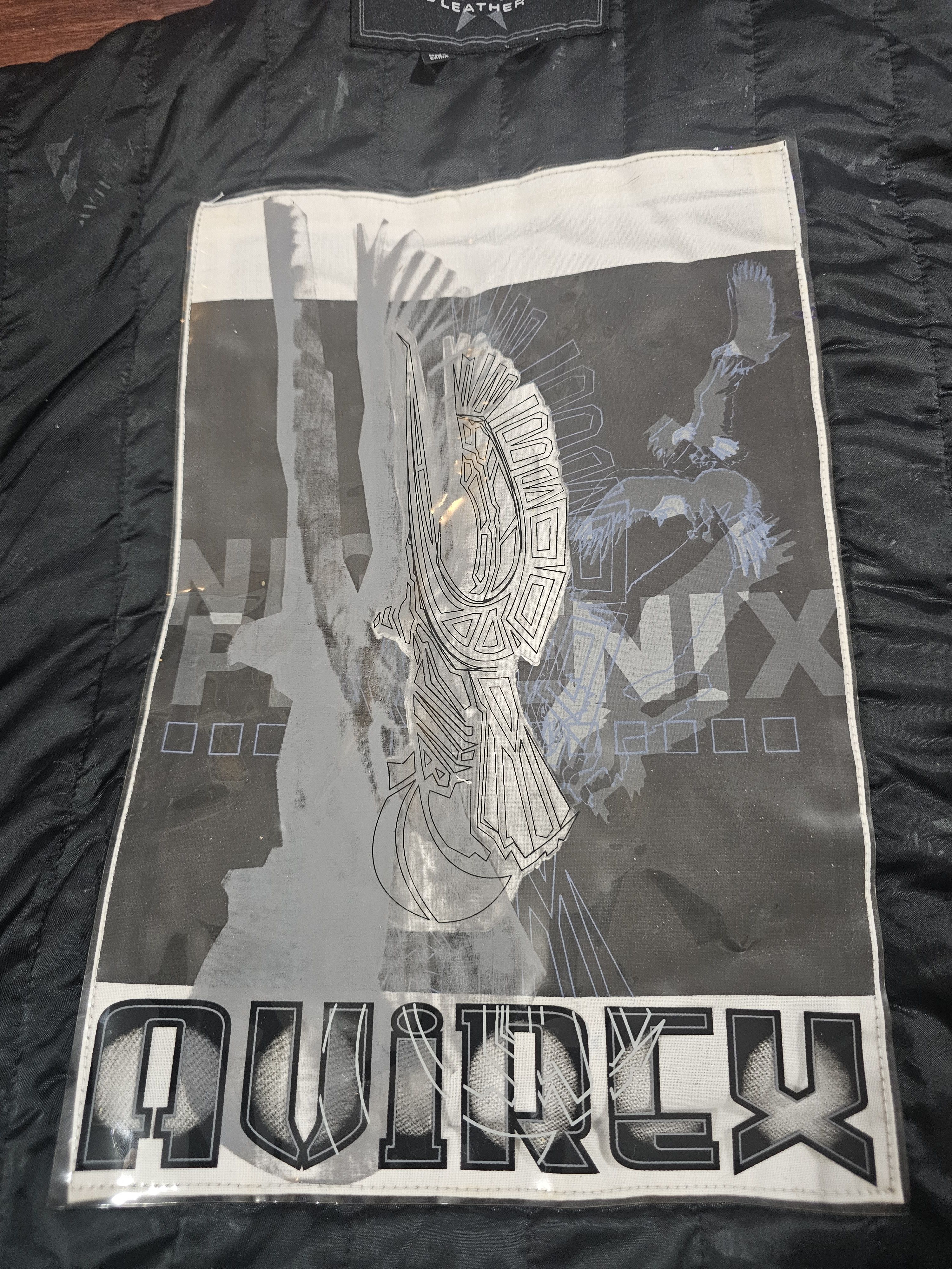 Avirex Vtg Avirex Men's Black Leather Night Phoenix Bomber Sz 4XL Size US XXL / EU 58 / 5 - 6 Thumbnail