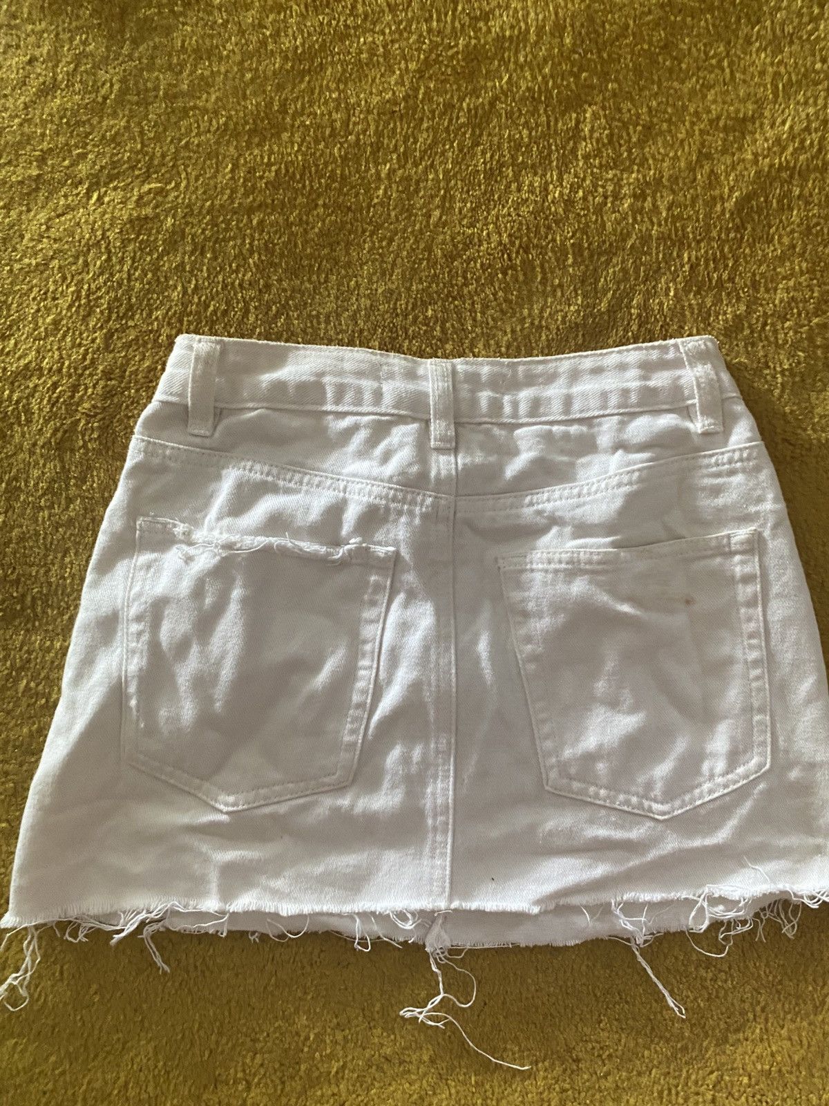 Other Supré white denim mini skirt Size 26" / US 2 / IT 38 - 2 Thumbnail