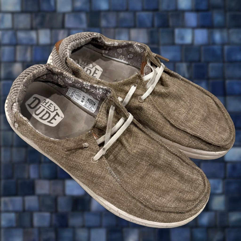 Vintage VINTAGE Hey Dude Wendy Rise Woven Embroidery Tan Sneaker Slip On Womens US 10 40203-265 Size US 10 / IT 40 - 1 Thumbnail