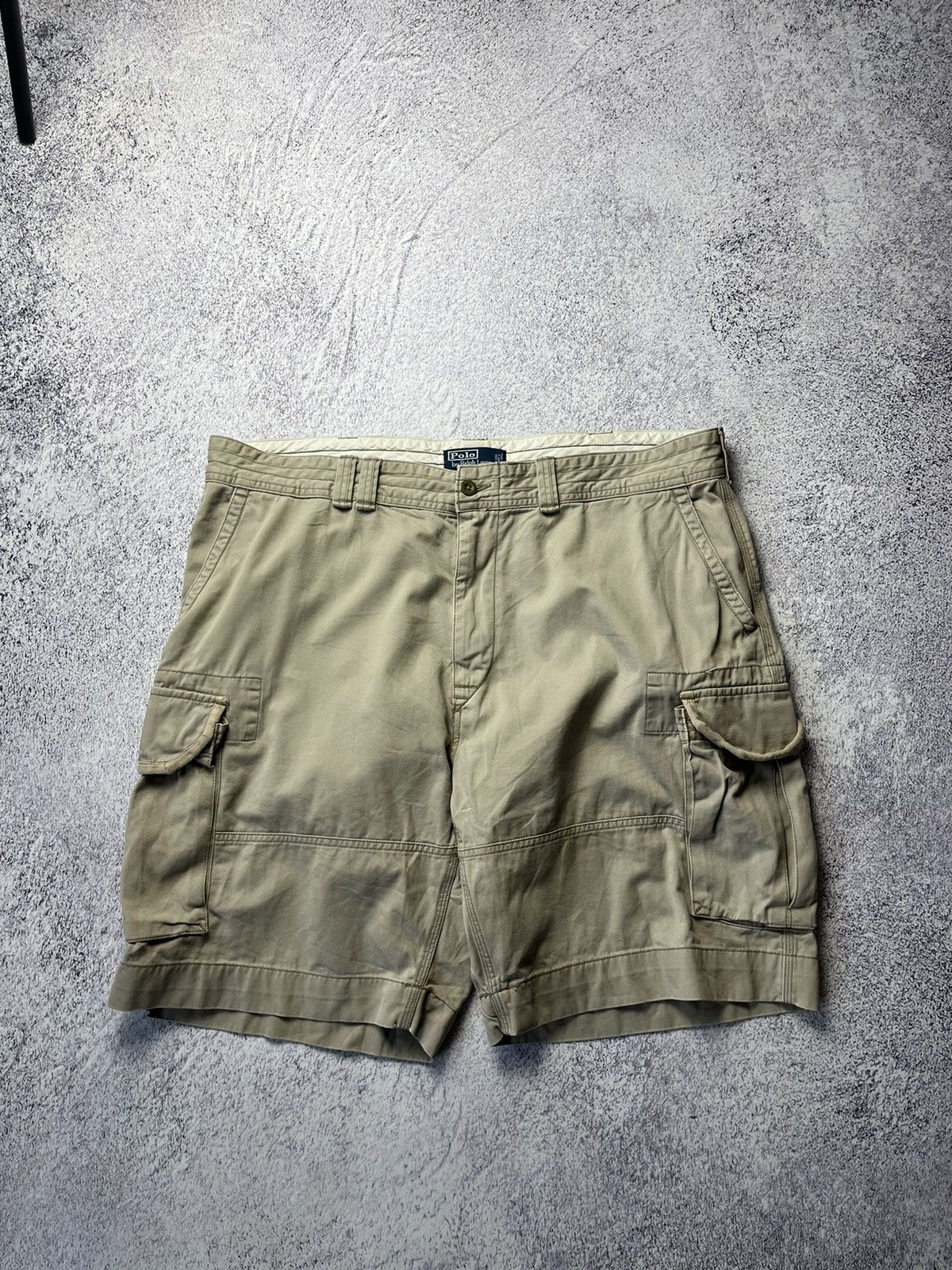 Polo Ralph Lauren Vintage Polo Ralph Lauren Distressed Cargo Shorts double kne Size US 42 / EU 58 - 1 Thumbnail