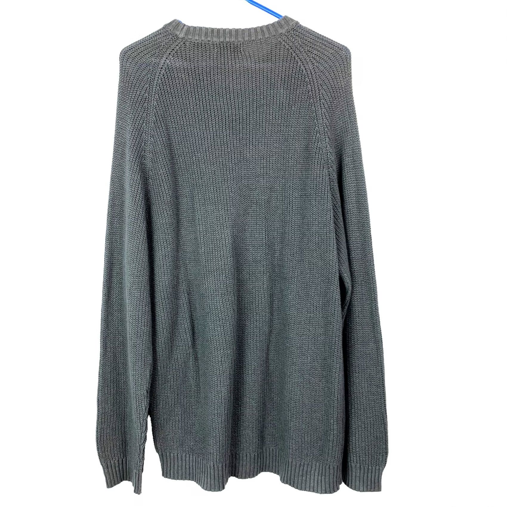 Faded Glory VINTAGE Faded Glory Long Knit Gray Sweater L 90s Grunge Indie Sleaze Cotton Blend Linen? Size US L / EU 52-54 / 3 - 4 Thumbnail