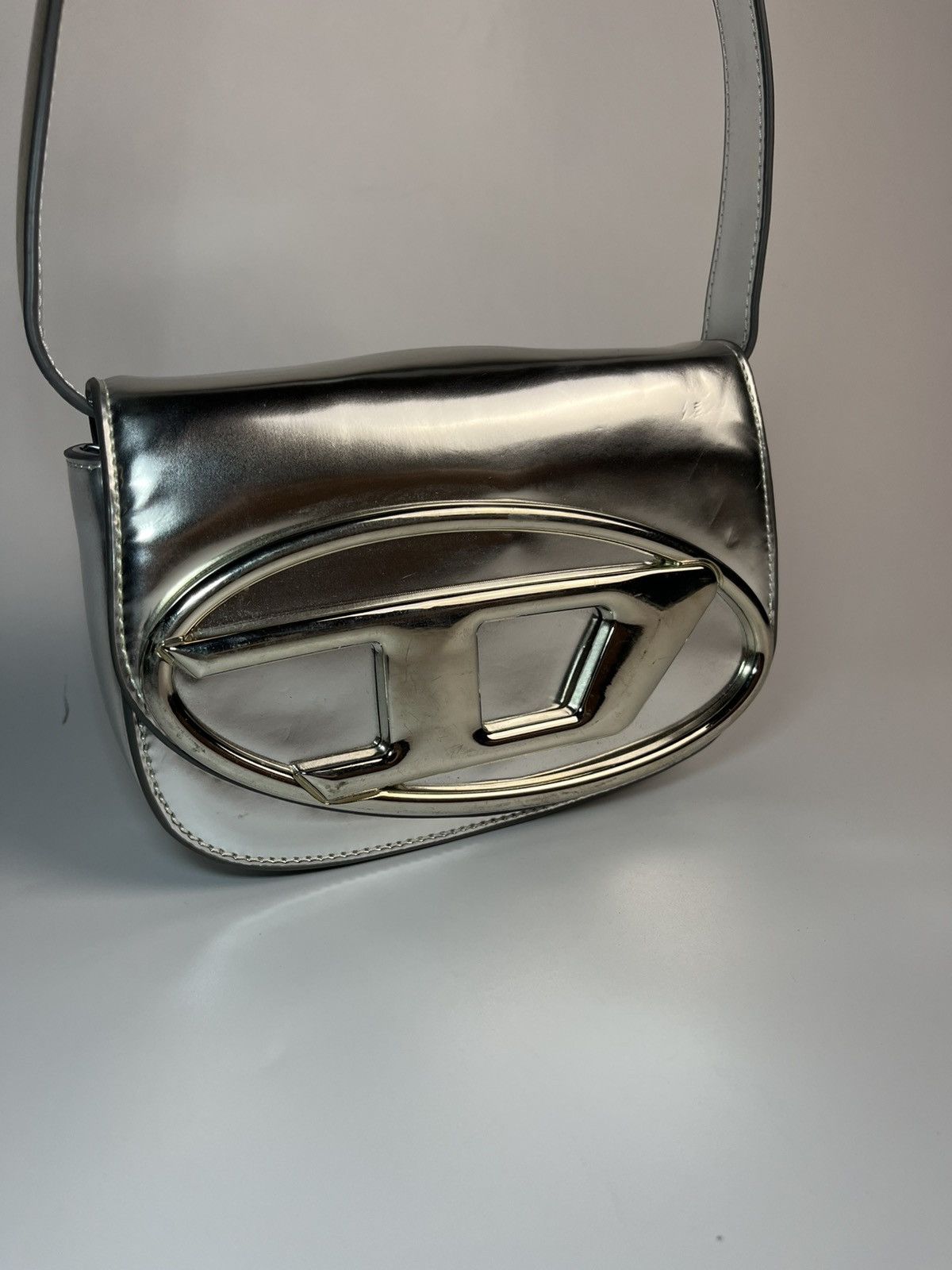 Diesel Y2K Diesel Metallic Silver Shoulder Bag Size ONE SIZE - 3 Thumbnail