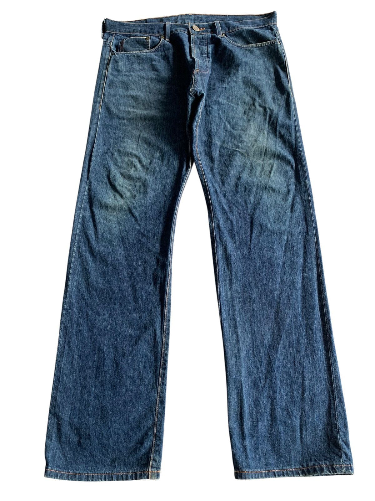 Armani Exchange VINTAGE AX ARMANI EXCHANGE SELVEDGE USA FADED DENIM Size US 37 - 2 Thumbnail