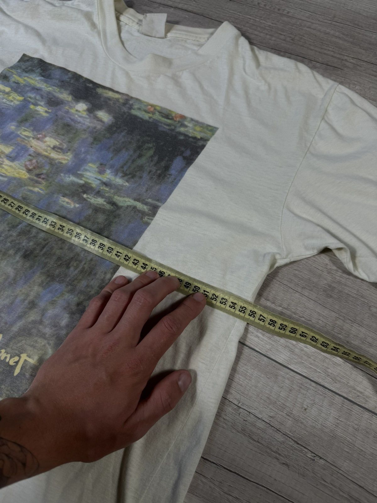 Vintage Claude Monet Les Nympheas Vintage Art Tee Size L Size US L / EU 52-54 / 3 - 10 Thumbnail