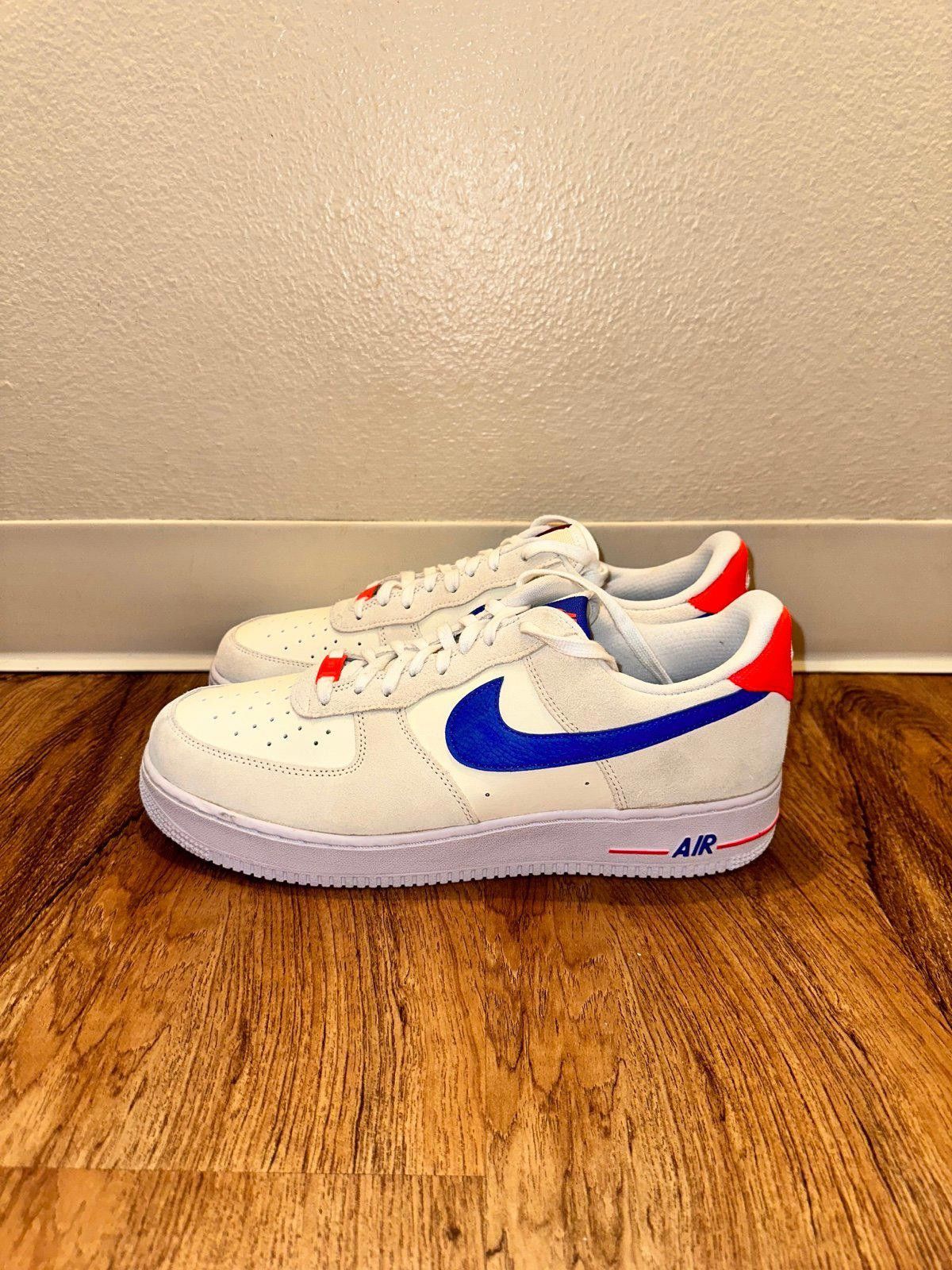 Nike Nike Air Force 1 Low '07 LV8 Coconut Milk Hyper Royal Size US 12.5 / EU 45-46 - 3 Thumbnail
