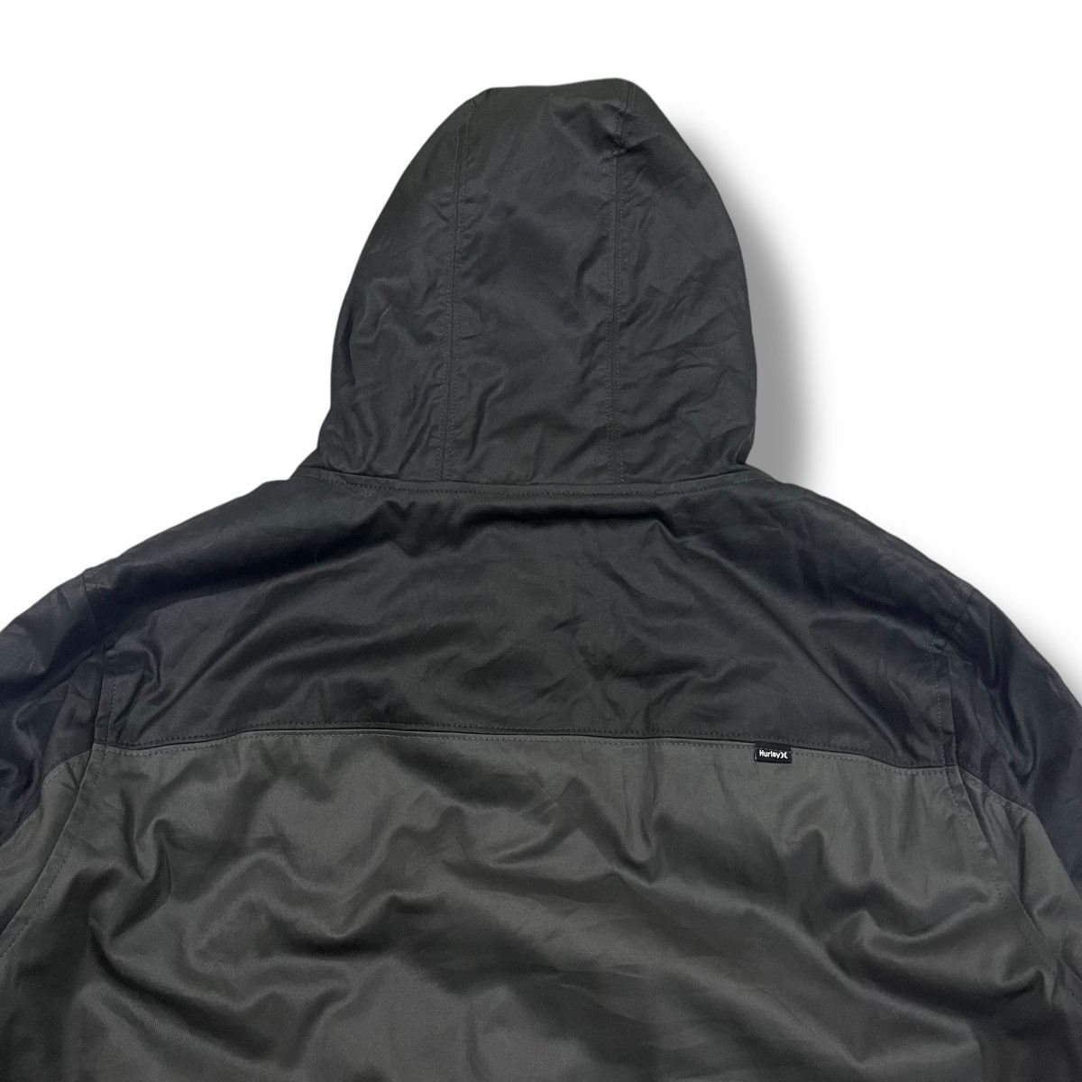 Hurley × Vintage HURLEY WAXED JACKET HOODIE FUR LINED Size US M / EU 48-50 / 2 - 12 Thumbnail