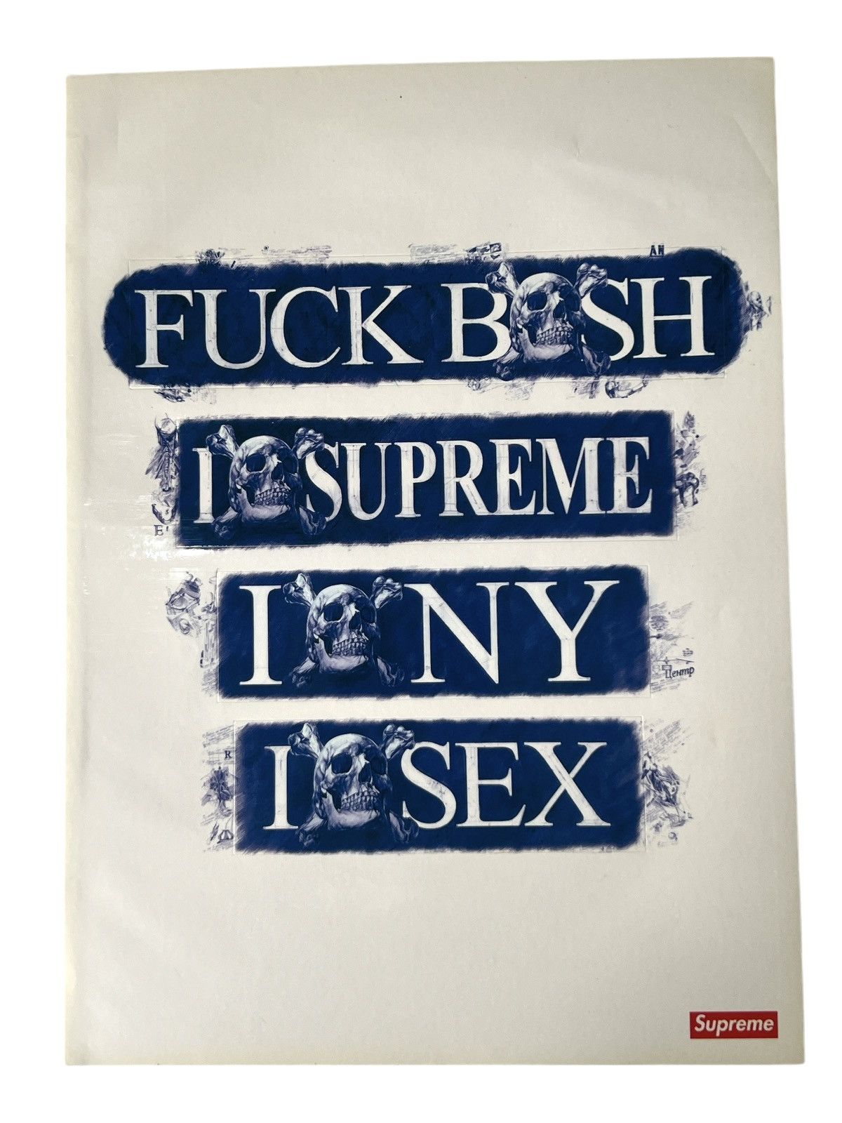 Supreme 🔥 SUPREME MOLODKIN Skate Deck Sticker Sheet SMART Box Logo Size ONE SIZE - 1 Thumbnail