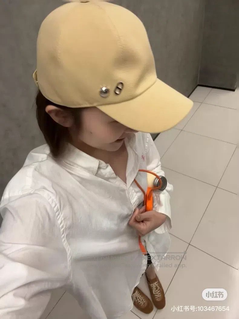 Hermes Hermes size 58 Khaki Pig Nose Shell Baseball Cap Size ONE SIZE - 7 Thumbnail