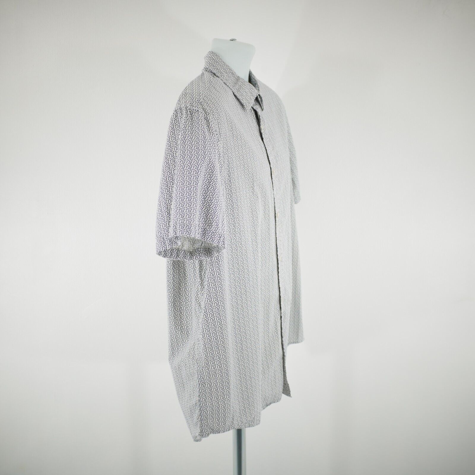 Michael Kors Michael Kors XL Classic Fit White Blue Paisley Collared Shor Size US XL / EU 56 / 4 - 6 Thumbnail