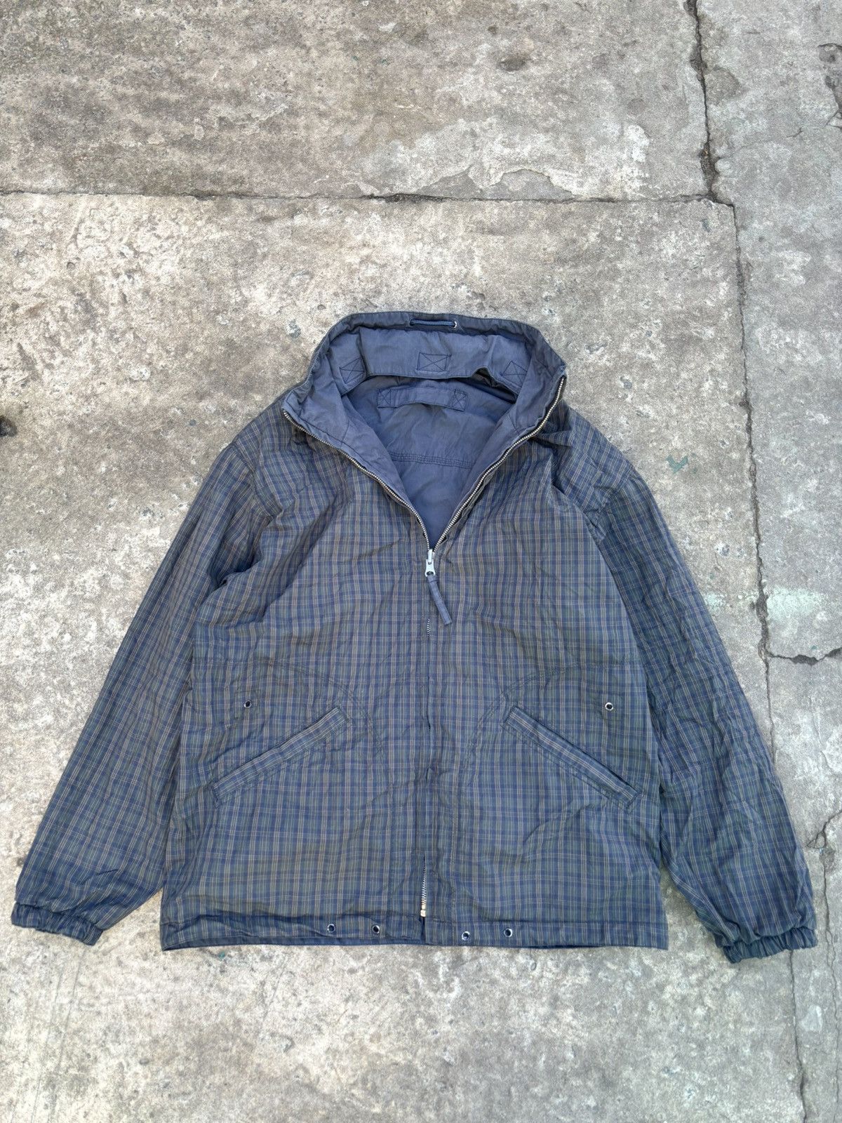 Japanese Brand × Vintage Vintage Reversible Checkered Nylon Massimo Osti Style Jacket Size US L / EU 52-54 / 3 - 2 Thumbnail