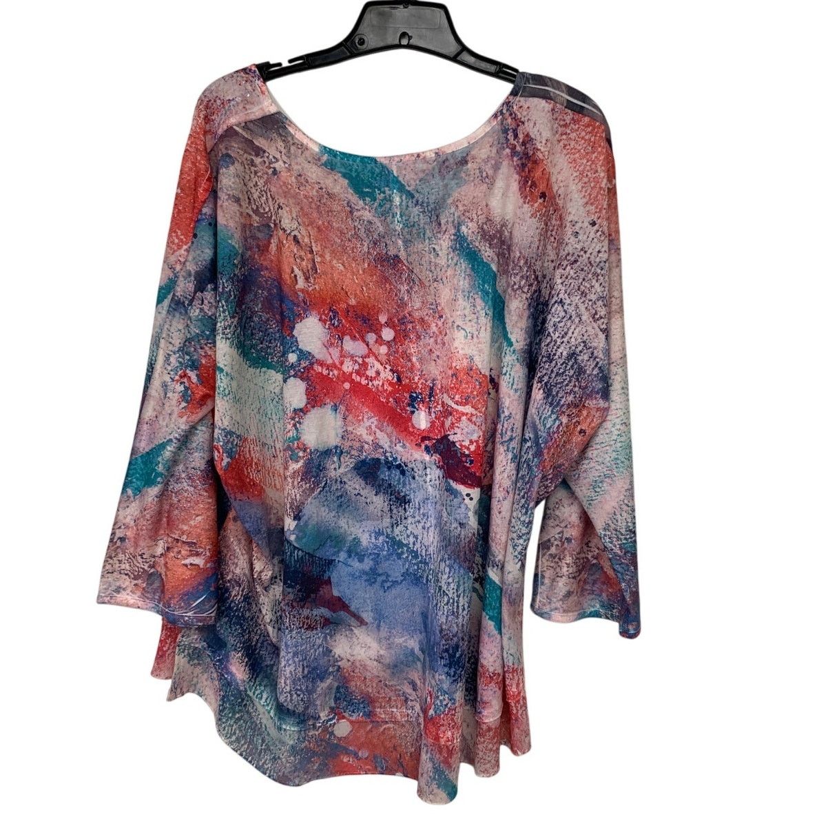 Avenue Avenue Womens Size 22/24 Pastel Rhinestone Long Sleeve Top Size 3XL / US 20-22 - 3 Thumbnail