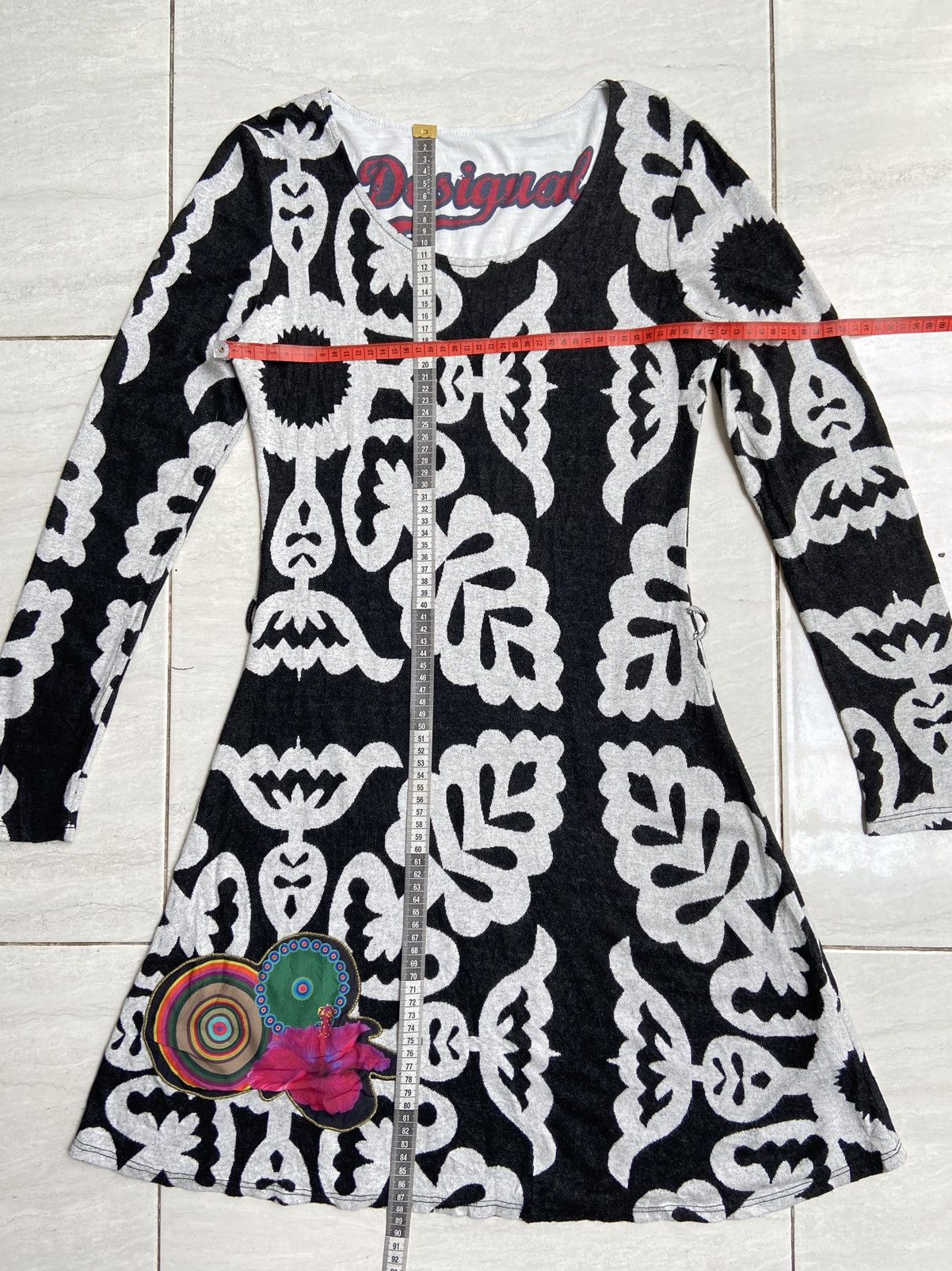 Desigual DESIGUAL Motive Midi Dress Size XS / US 0-2 / IT 36-38 - 8 Thumbnail