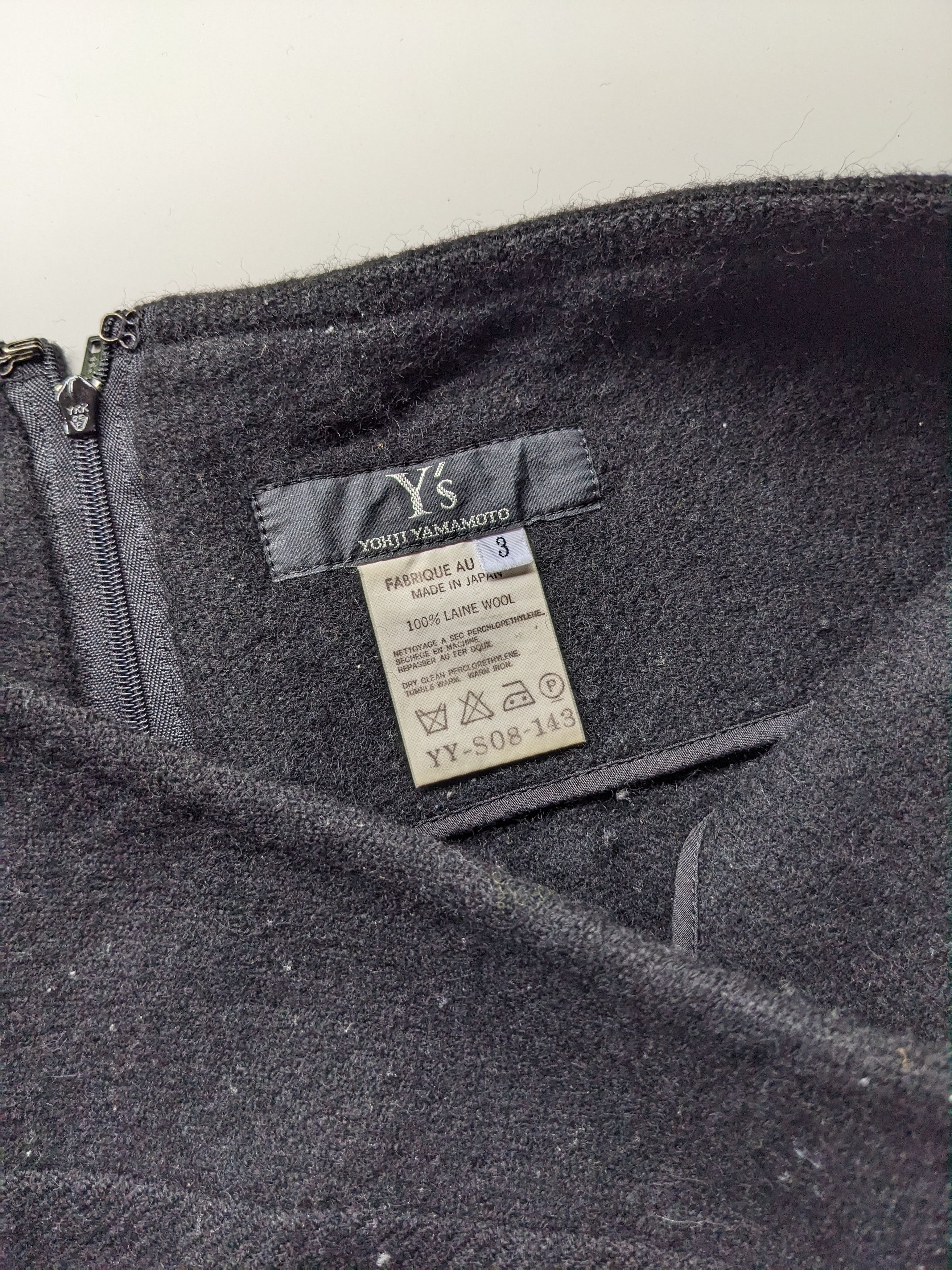 Yohji Yamamoto Vintage Y's Yohji Yamamoto wool maxi skirt Size 27" / US 4 / IT 40 - 3 Thumbnail