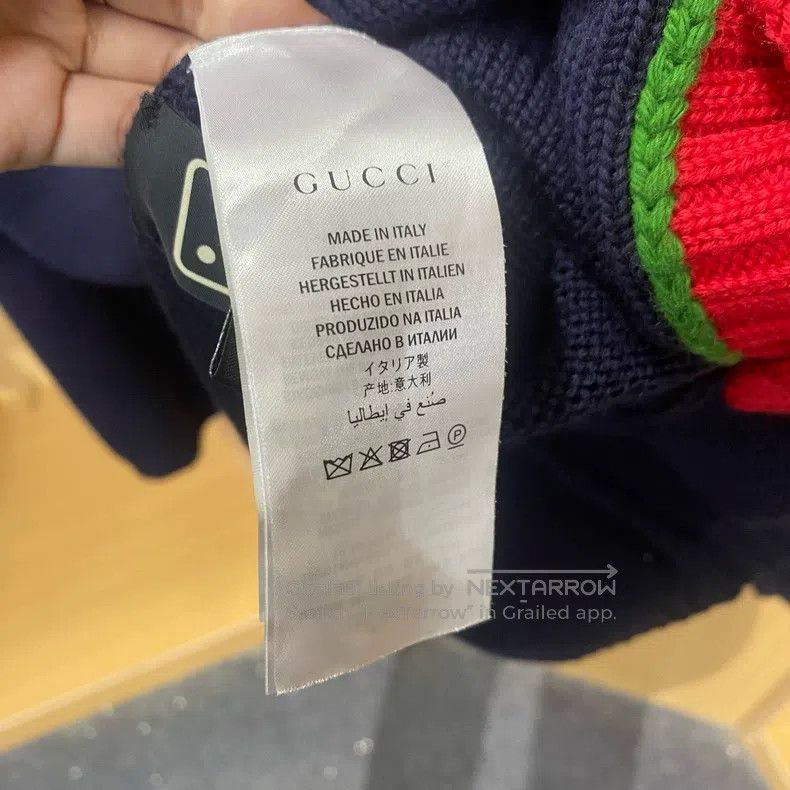 Gucci Gucci Contrast colour embroidery cardigan coat Size XL / US 12-14 / IT 48-50 - 4 Thumbnail