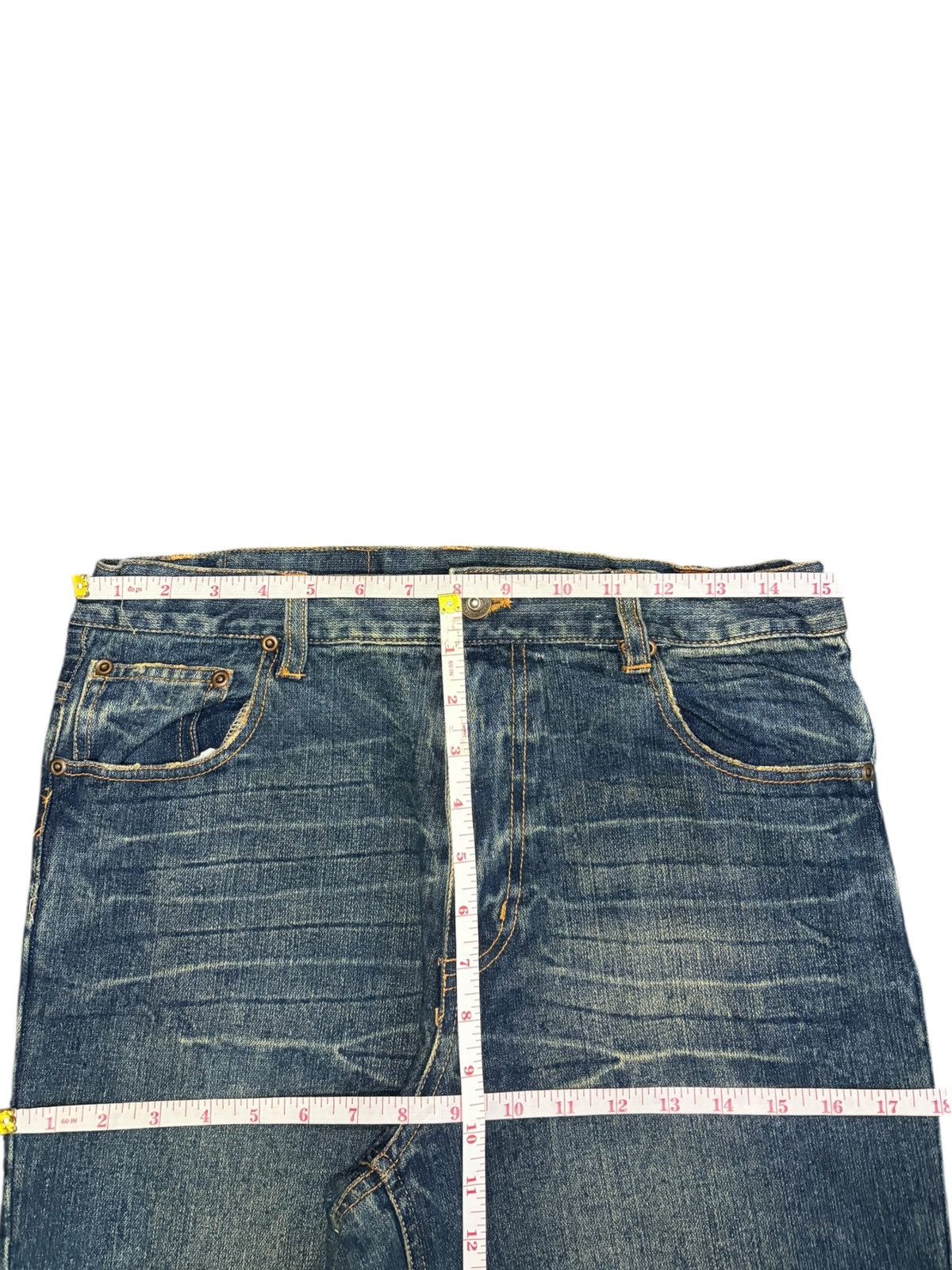 Edwin Vintage Japanese Brand Rusty Wash Distressed Jeans Size 30" / US 8 / IT 44 - 6 Thumbnail