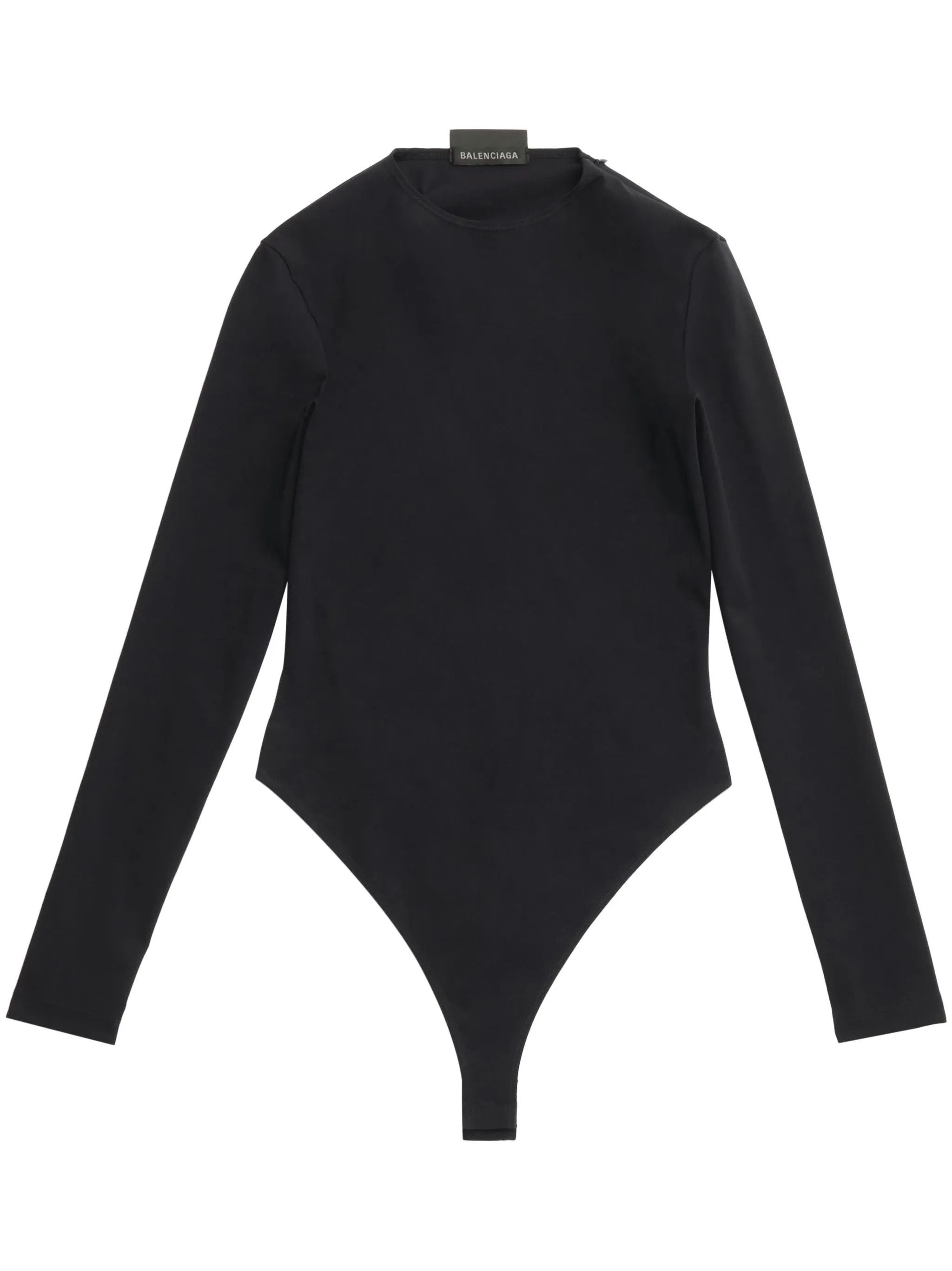 Balenciaga o1mt1gz0325 Outside Loop Fitted Top Bodysuit in Black Size XL / US 12-14 / IT 48-50 - 1 Thumbnail