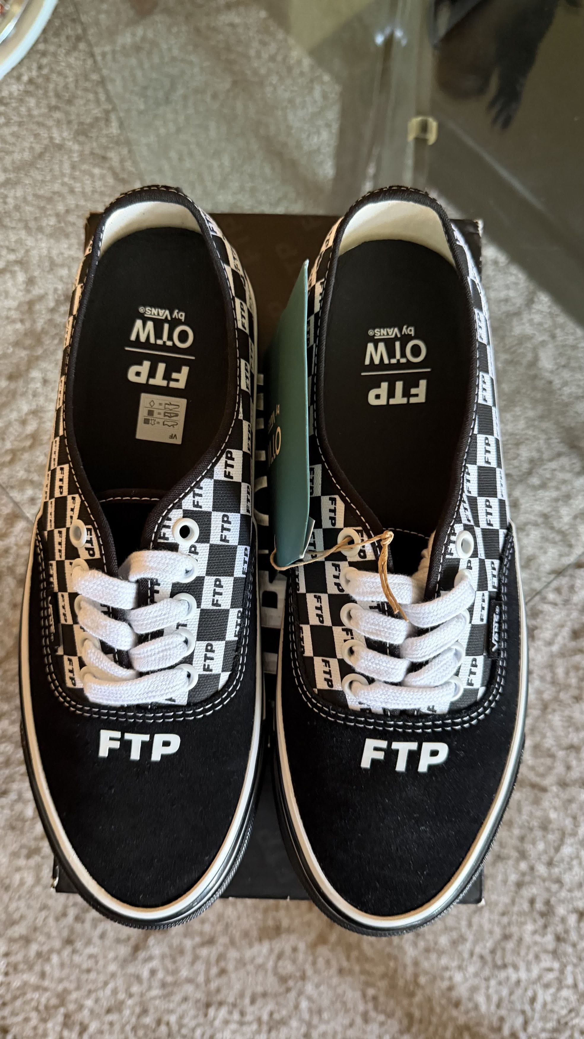 Vans VANS AUTHENTIC 44 FTP CHECKERBOARD VAULT VN000EEUBLK 9 WHITE Size US 9 / EU 42 - 7 Thumbnail