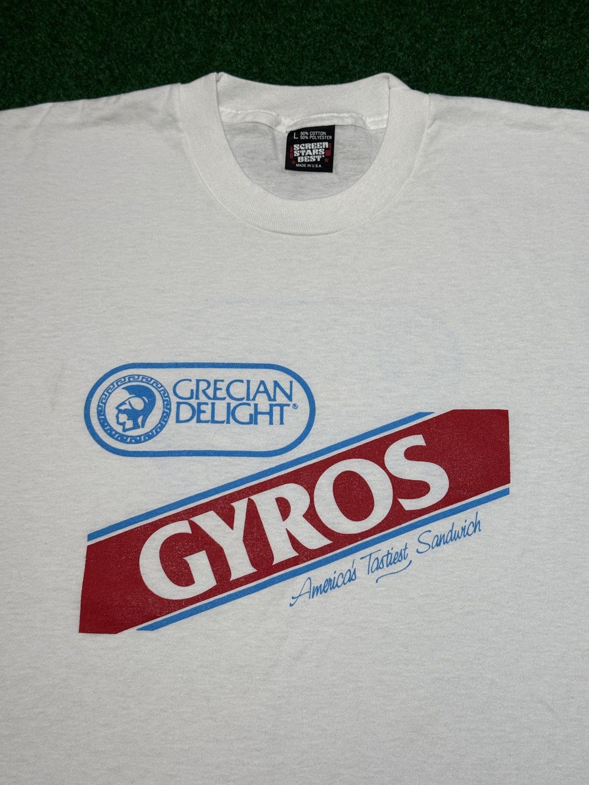 Vintage Vintage 90s Gyros America’s Best Sandwich M/L T Shirt Size US L / EU 52-54 / 3 - 2 Thumbnail
