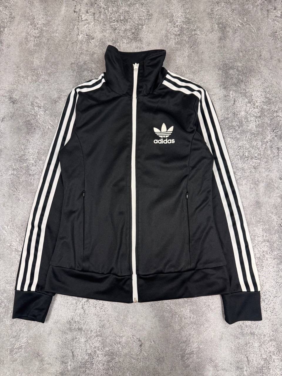 Adidas Adidas Women's Track Jacket Zip Stripes Black Size S Size S / US 4 / IT 40 - 1 Thumbnail