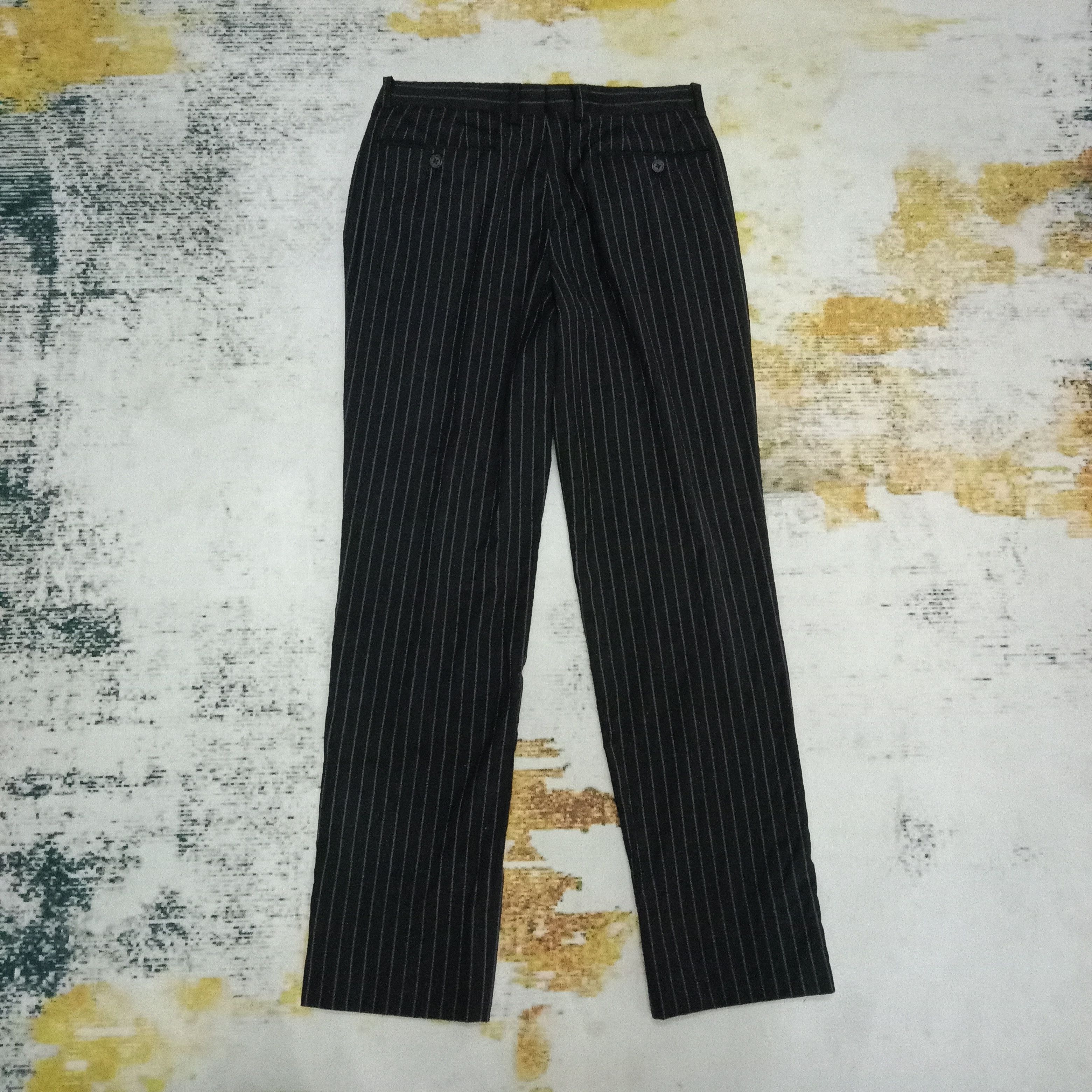 Paul Smith London Striped Hair Fabric Pants