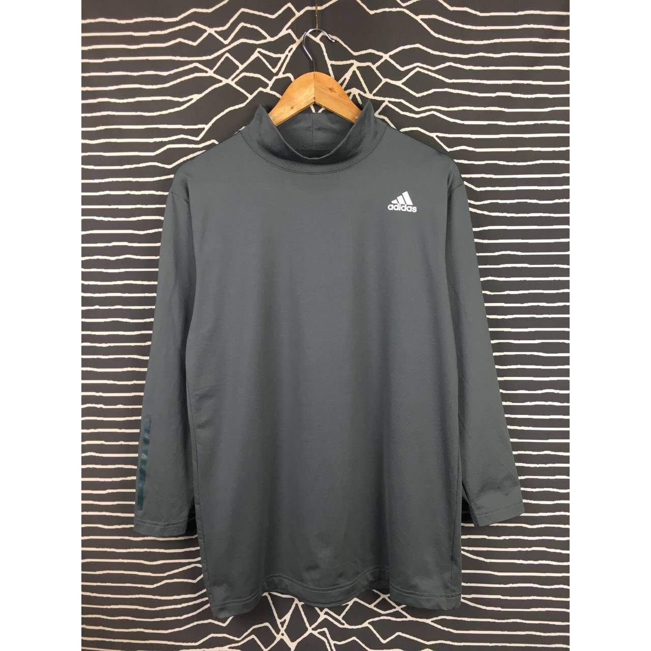 Adidas Adidas Small Logo Turtleneck Long Sleeve Activewear Tee Size US M / EU 48-50 / 2 - 1 Thumbnail