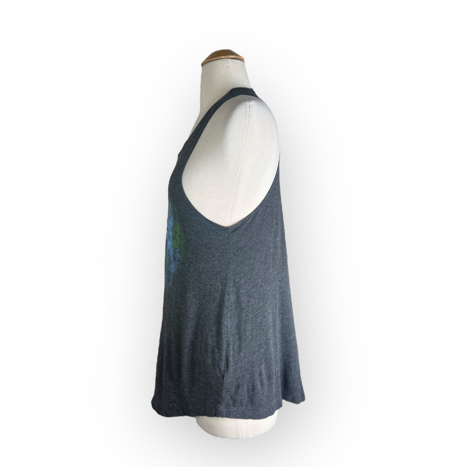 Nordstrom Fifth Sun Gray Earth Tank - Unique Plant Earth Graphic Size S / US 4 / IT 40 - 3 Thumbnail