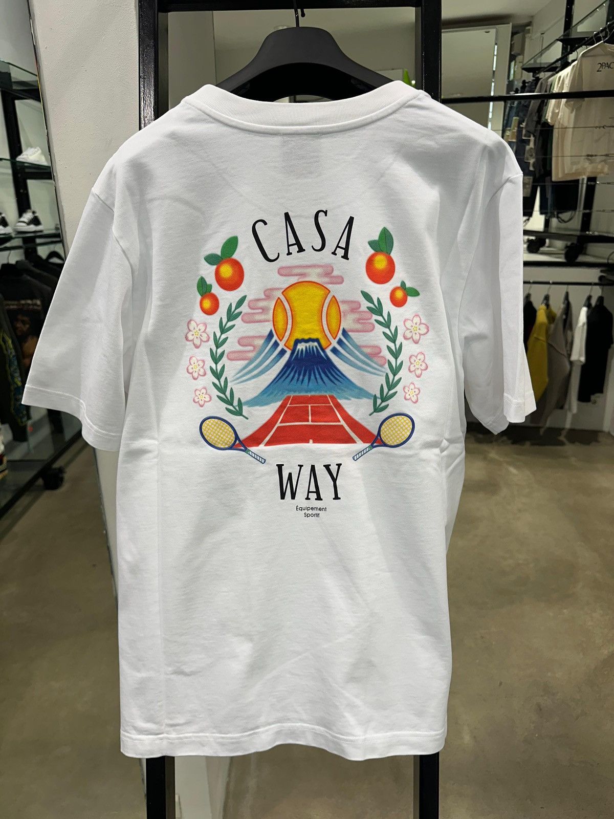 Casablanca CASABLANCA - Casa Way Mountain T-Shirt White Size US L / EU 52-54 / 3 - 5 Thumbnail