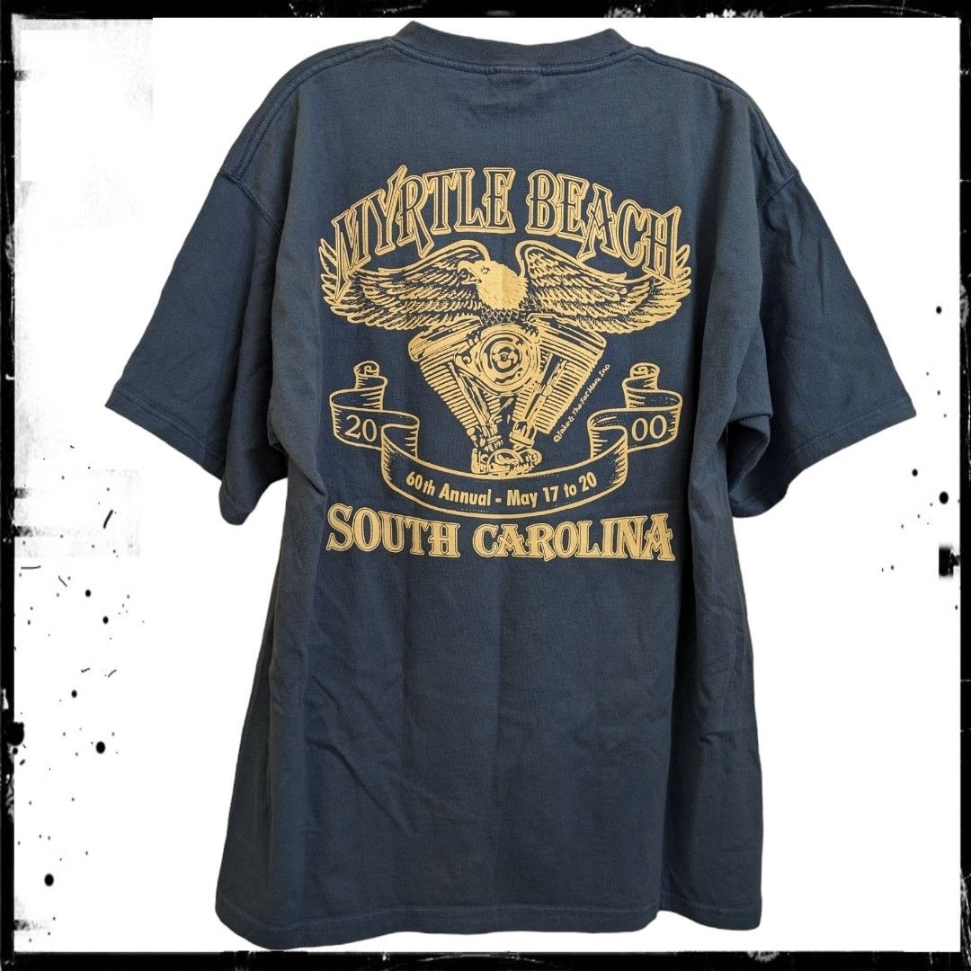 Harley Davidson × Vintage Vintage Y2K Myrtle Beach 60th Motorcycle Bike Rally May 2000 Size US L / EU 52-54 / 3 - 5 Thumbnail