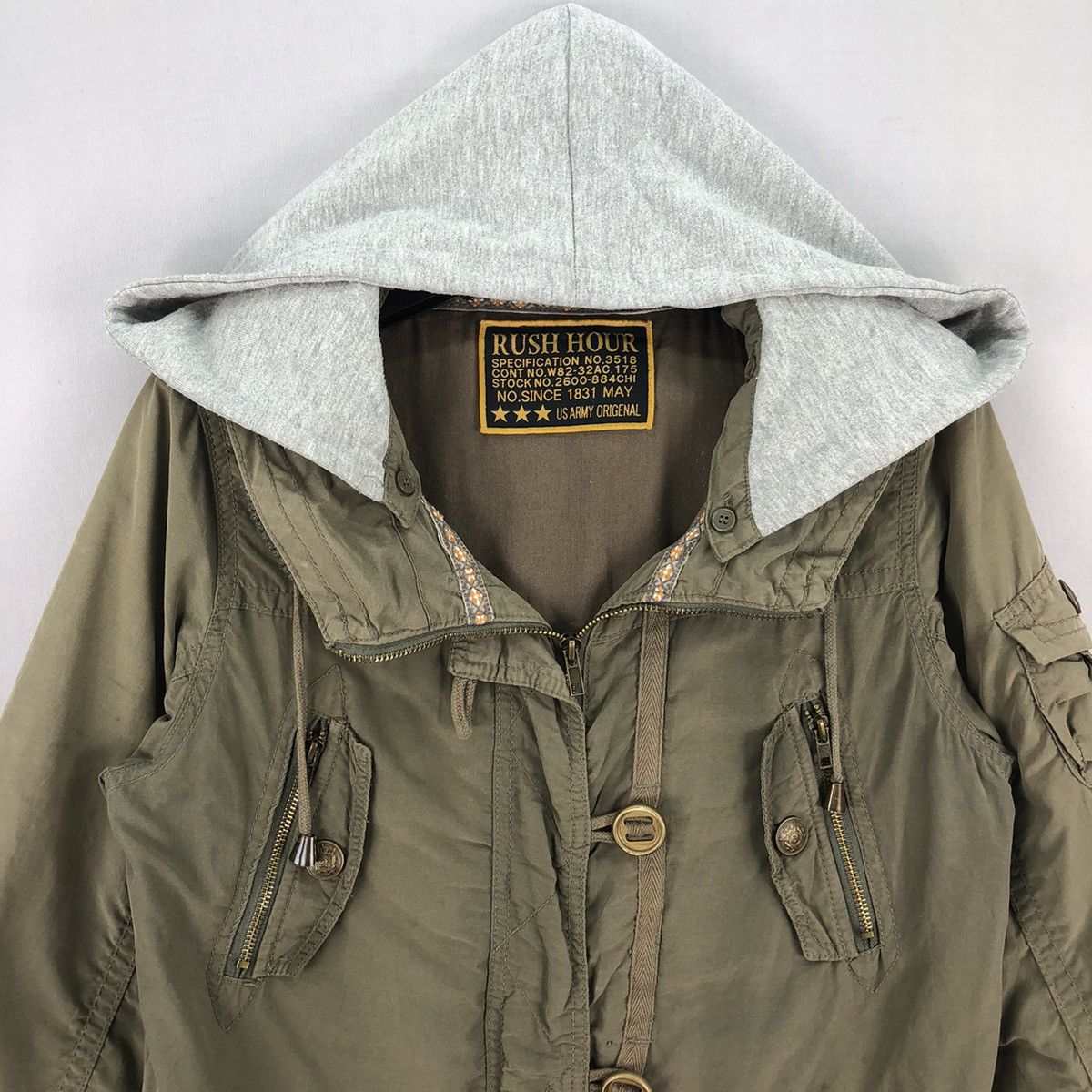 If Six Was Nine Vintage Punk OG Parka Jacket Hoodie by Rush Hour Size US XS / EU 42 / 0 - 7 Thumbnail