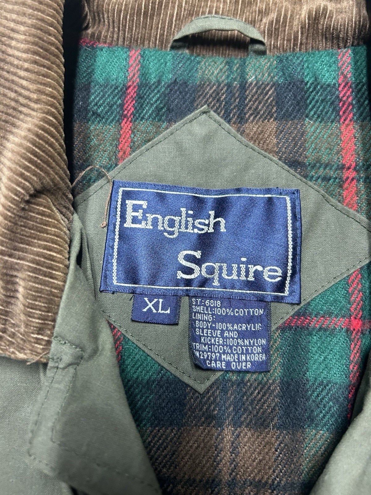 Vintage Vtg English Squire barn coat chore jacket lined cotton XL Size US XL / EU 56 / 4 - 4 Thumbnail
