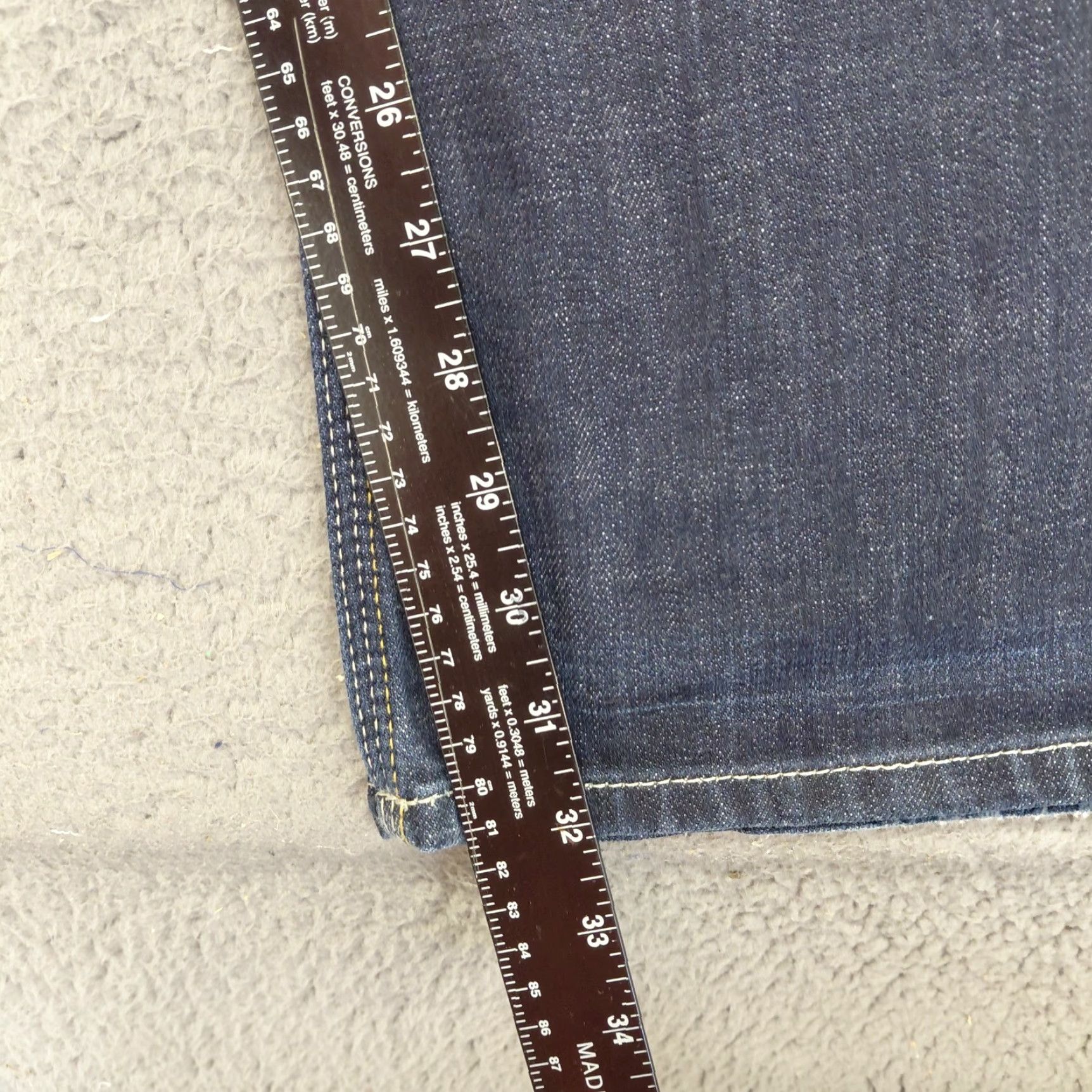 Vintage Maurices Jeans Womens 7/8 Reg Blue Denim Morgan BootCut Whiskered Embroidered Jeans Size 28" / US 6 / IT 42 - 7 Thumbnail
