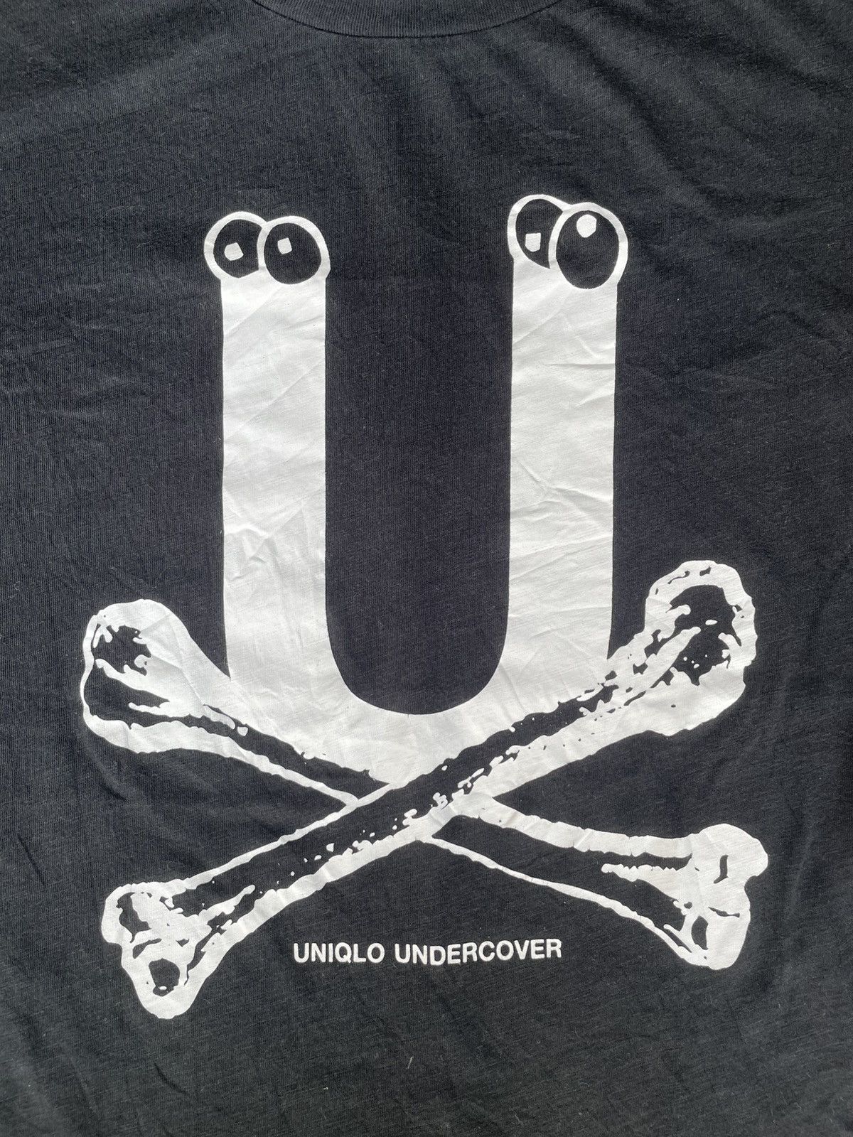 Undercover × Uniqlo Uniqlo × Undercover “UU Bones” Tee – Black Size US XXS / EU 40 - 3 Thumbnail