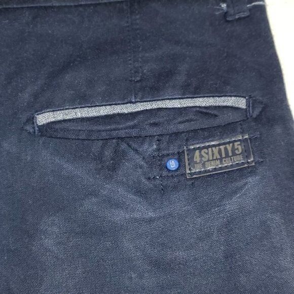 Designer 4Sixty5 Embellished Zippered Navy Blue Pocketed Sz 30x32 Pan Size 30" / US 8 / IT 44 - 8 Thumbnail