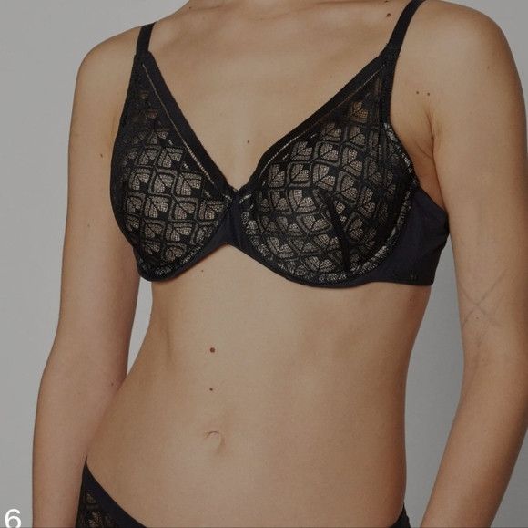 Other Chantelle Ace Covering Memory black Lace Bra - 34b Size ONE SIZE - 7 Thumbnail