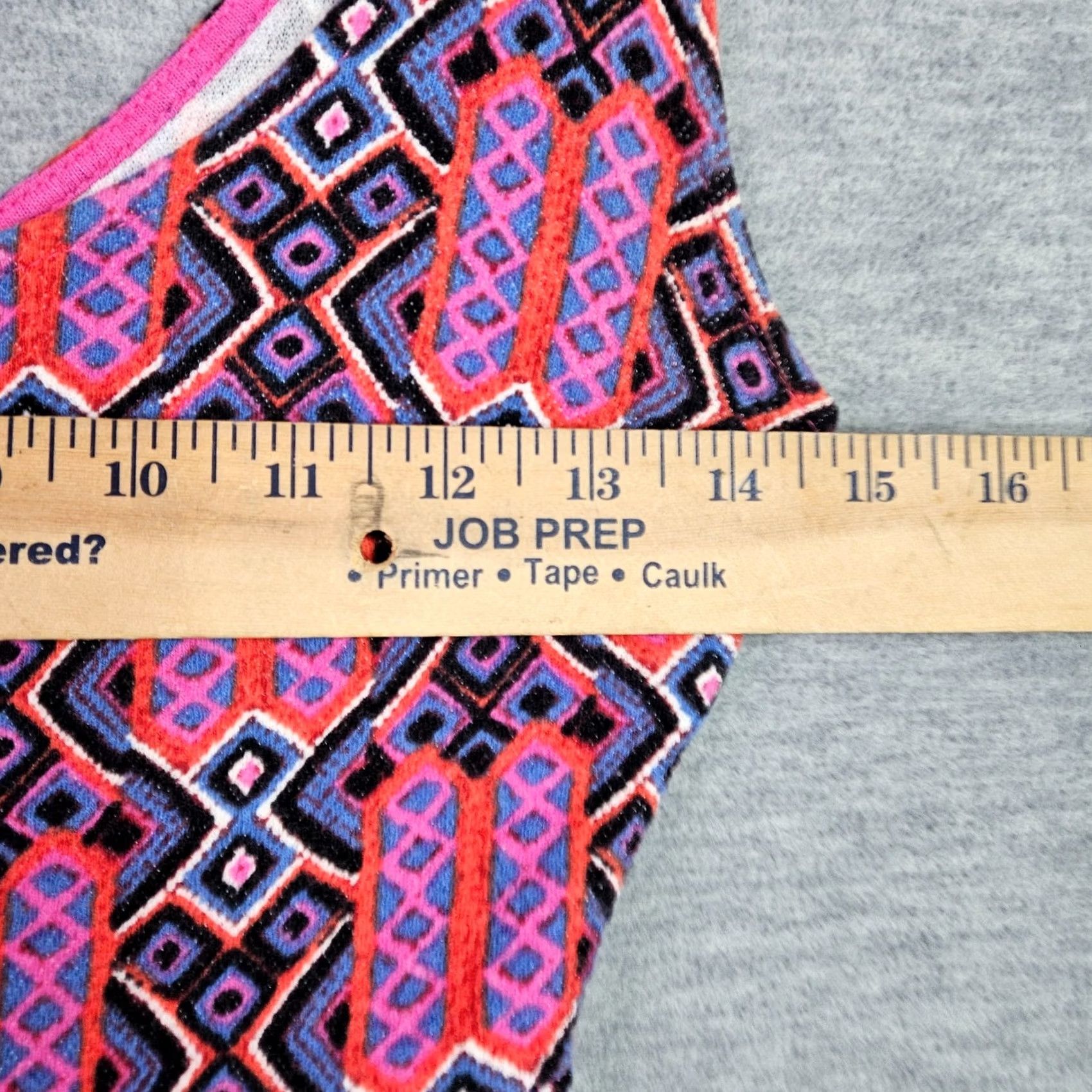 Anthropologie Maeve Anthropologie Womens 0P Sleeveless Fit Flare Dress Pink Blue Geometric Zip Dress Size XS / US 0-2 / IT 36-38 - 4 Thumbnail