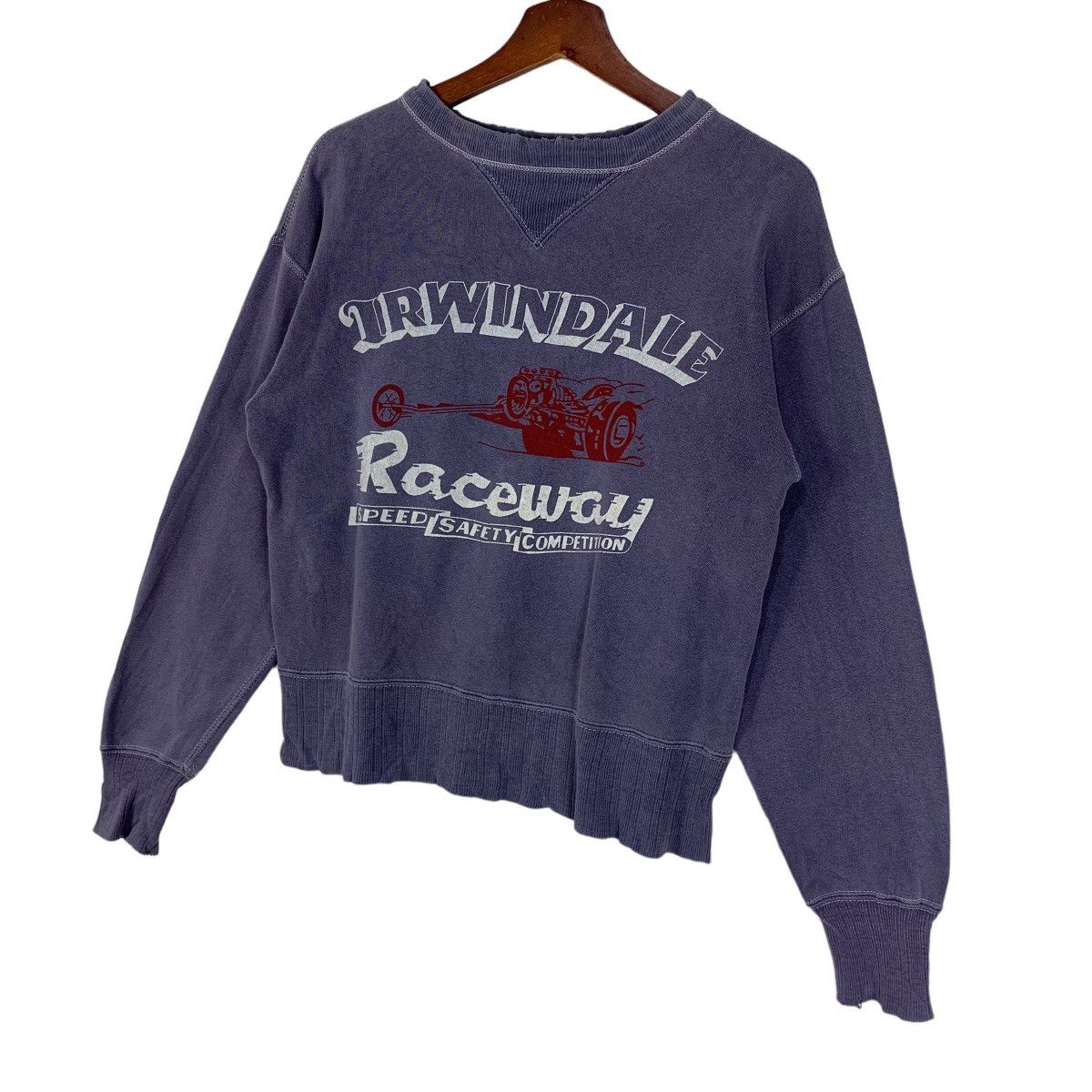 Vintage Vintage Irwindale Raceway Racing Crewneck Sweatshirt Size M / US 6-8 / IT 42-44 - 3 Thumbnail