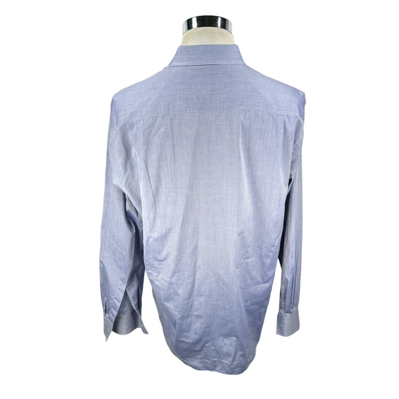 The Unbranded Brand Marol Bologa Dress Shirt Men 43 17 Blue White Striped Purple Size US L / EU 52-54 / 3 - 4 Thumbnail
