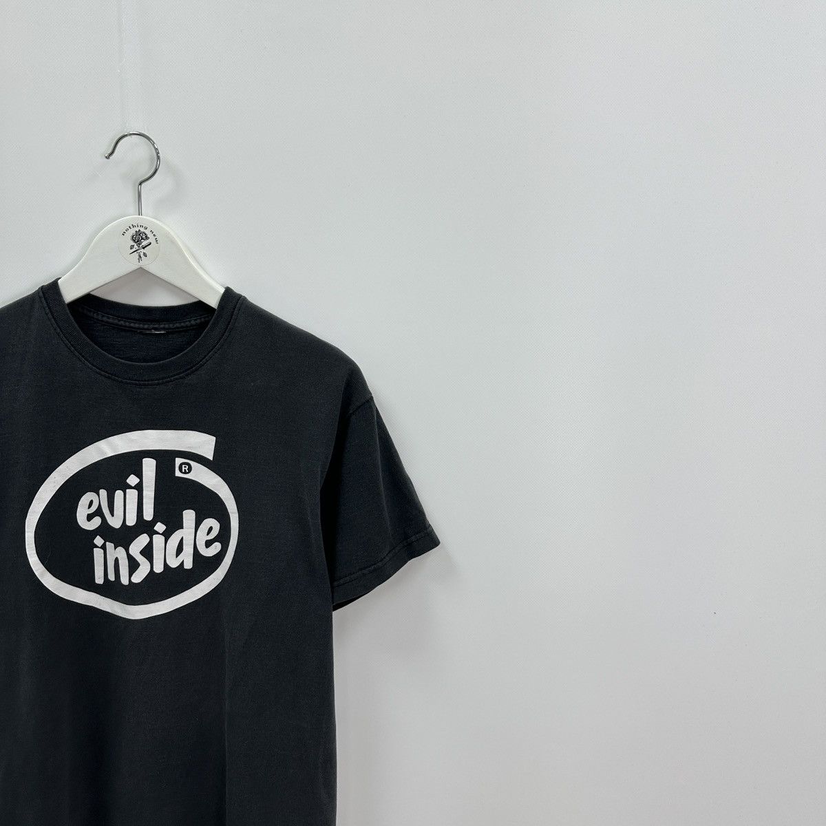 Microsoft Vintage 00s washed Evil Inside Intel humor tee y2k og Hype Size US M / EU 48-50 / 2 - 2 Thumbnail