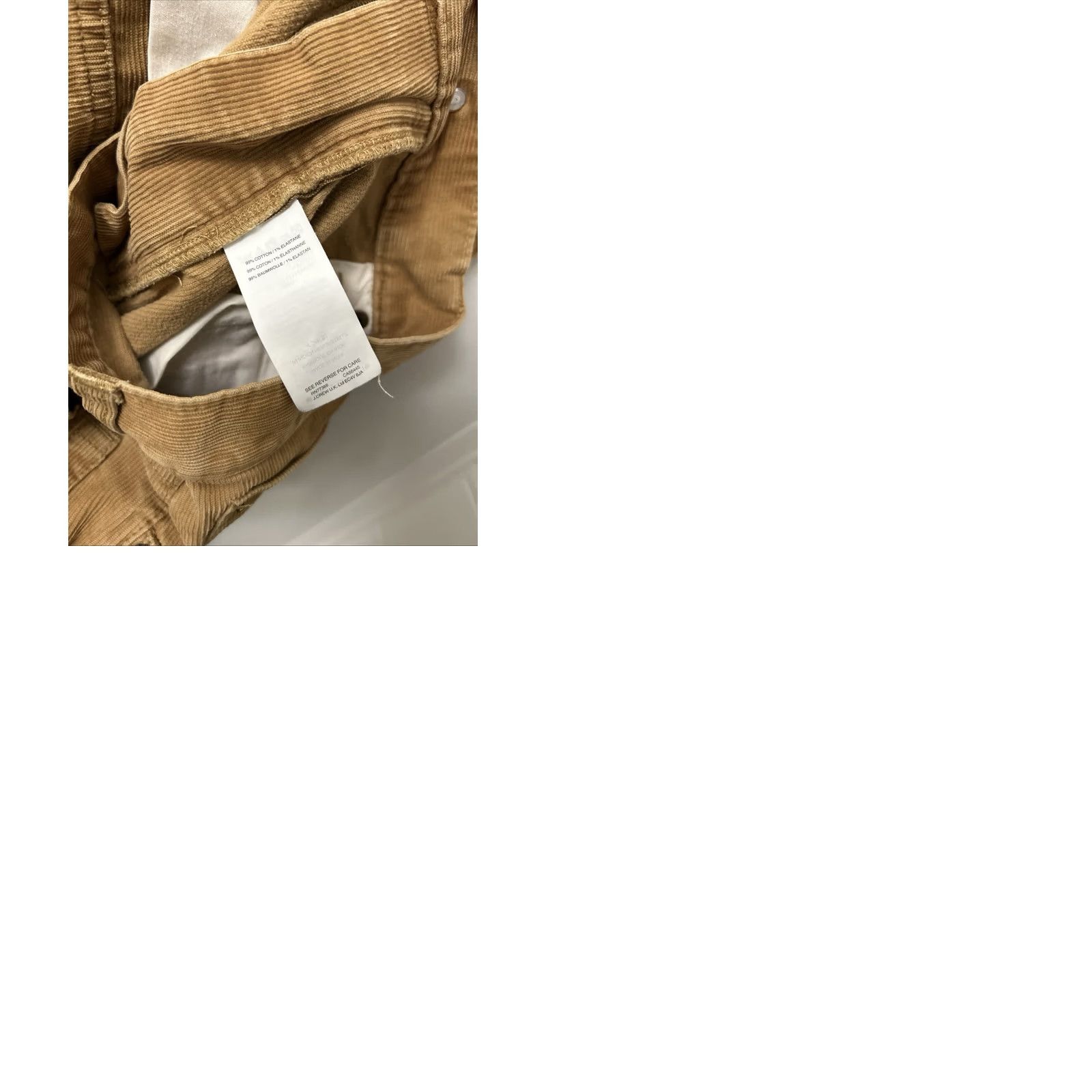Vintage VINTAGE? No. J Crew Mercantile Flex Corduroy Pants Mens 32x30 Tan Straight Leg Trousers Size US 32 / EU 48 - 9 Thumbnail