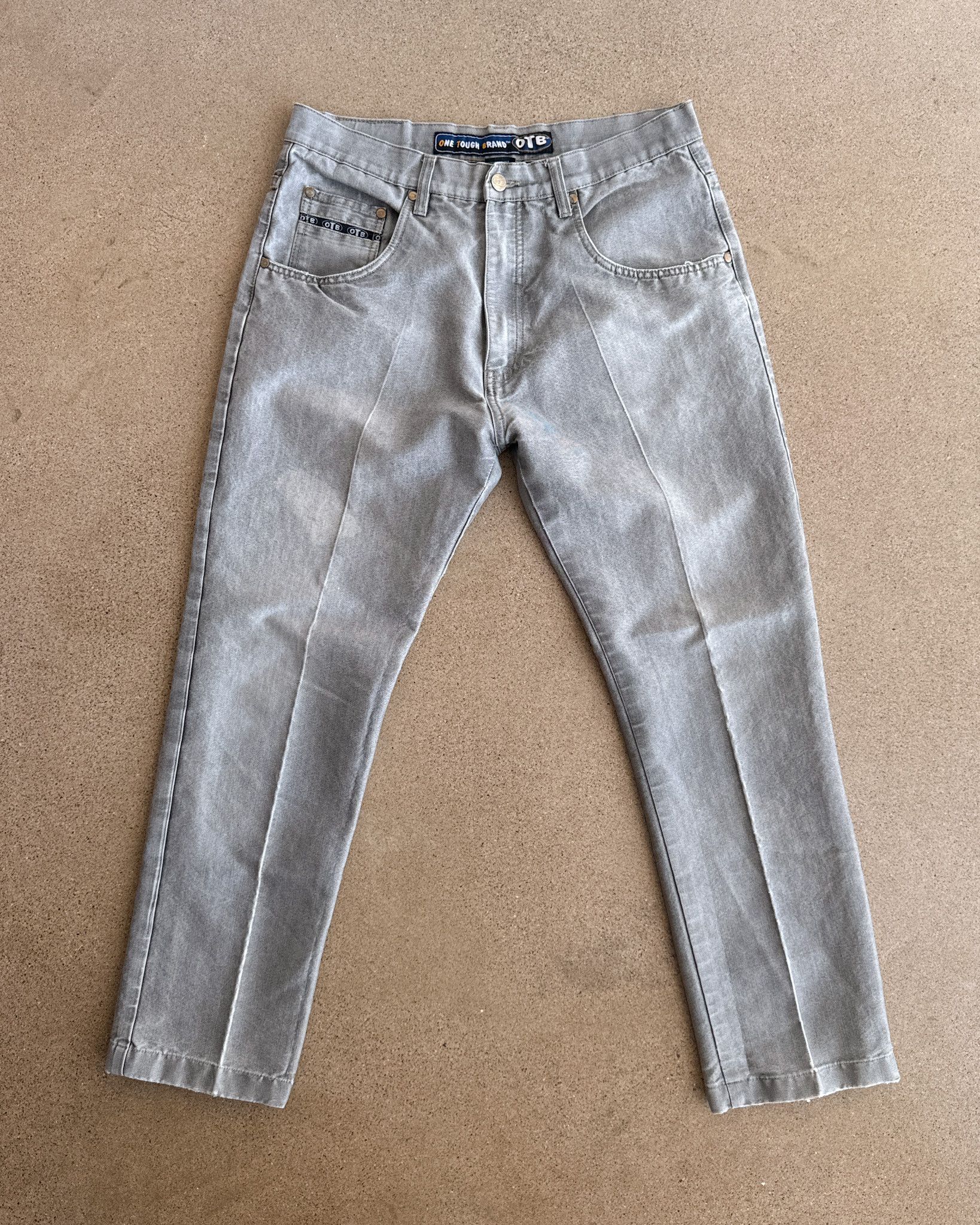 Vintage Vintage OTB Jeans Gray Wash Y2K Men's 32 Slim Straight Fit Size US 32 / EU 48 - 1 Thumbnail