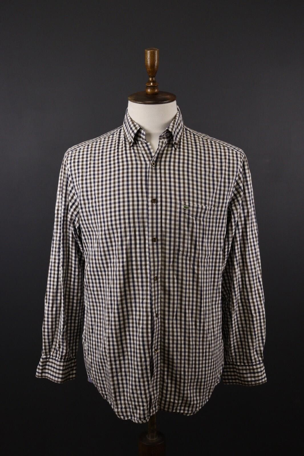 Lacoste Lacoste Multicolor Check Button Down Shirt Size 41 Size US M / EU 48-50 / 2 - 1 Thumbnail