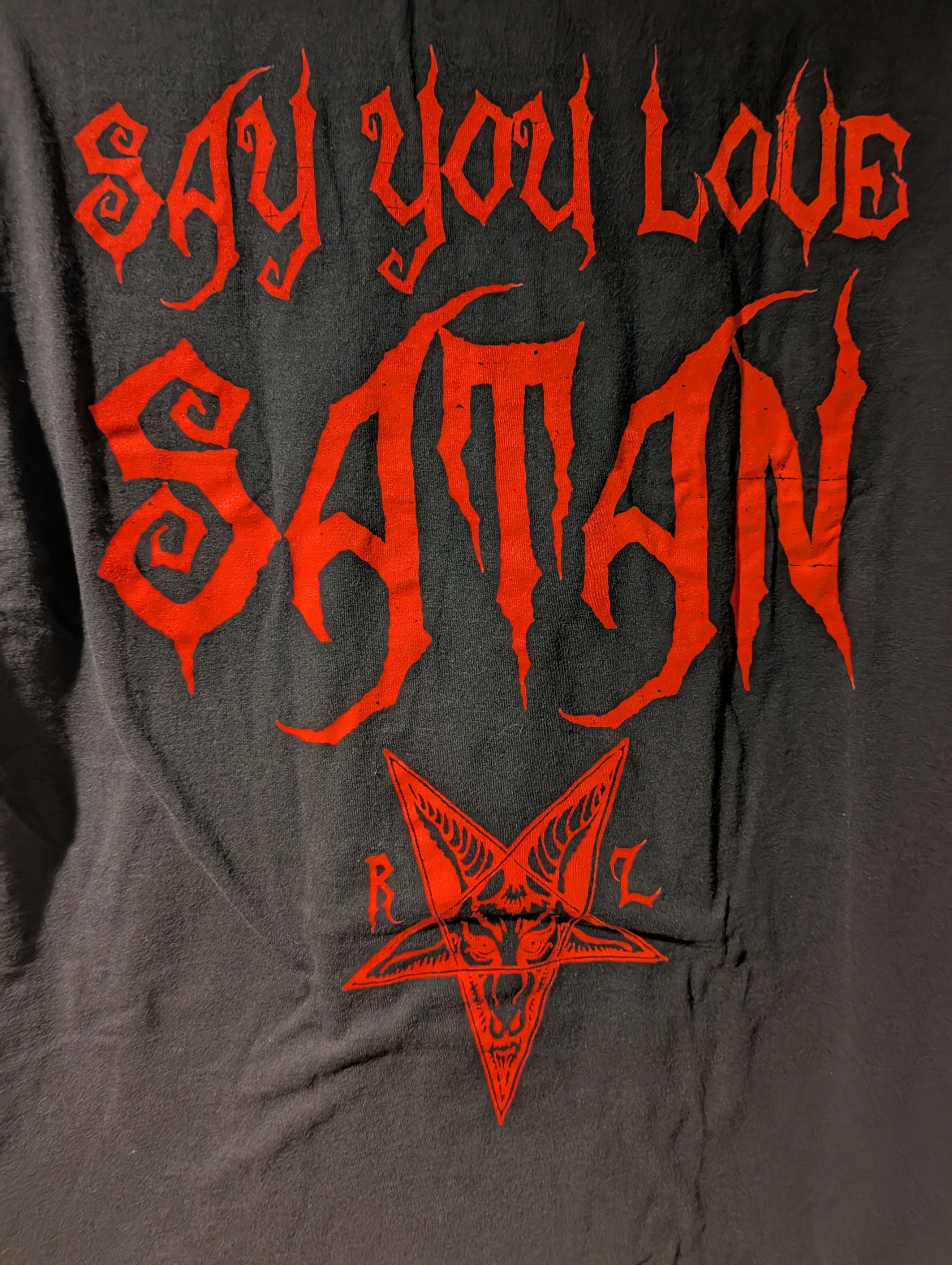 Band Tees Vintage Rob Zombie Say You Love Satan T-Shirt Hellbilly Size US XL / EU 56 / 4 - 6 Thumbnail