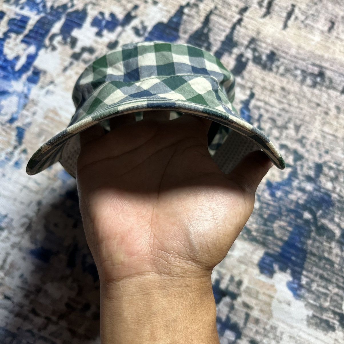 Japanese Brand × Montbell 💥Mont Bell Checkered Spell Out Cap Hats Size ONE SIZE - 9 Thumbnail