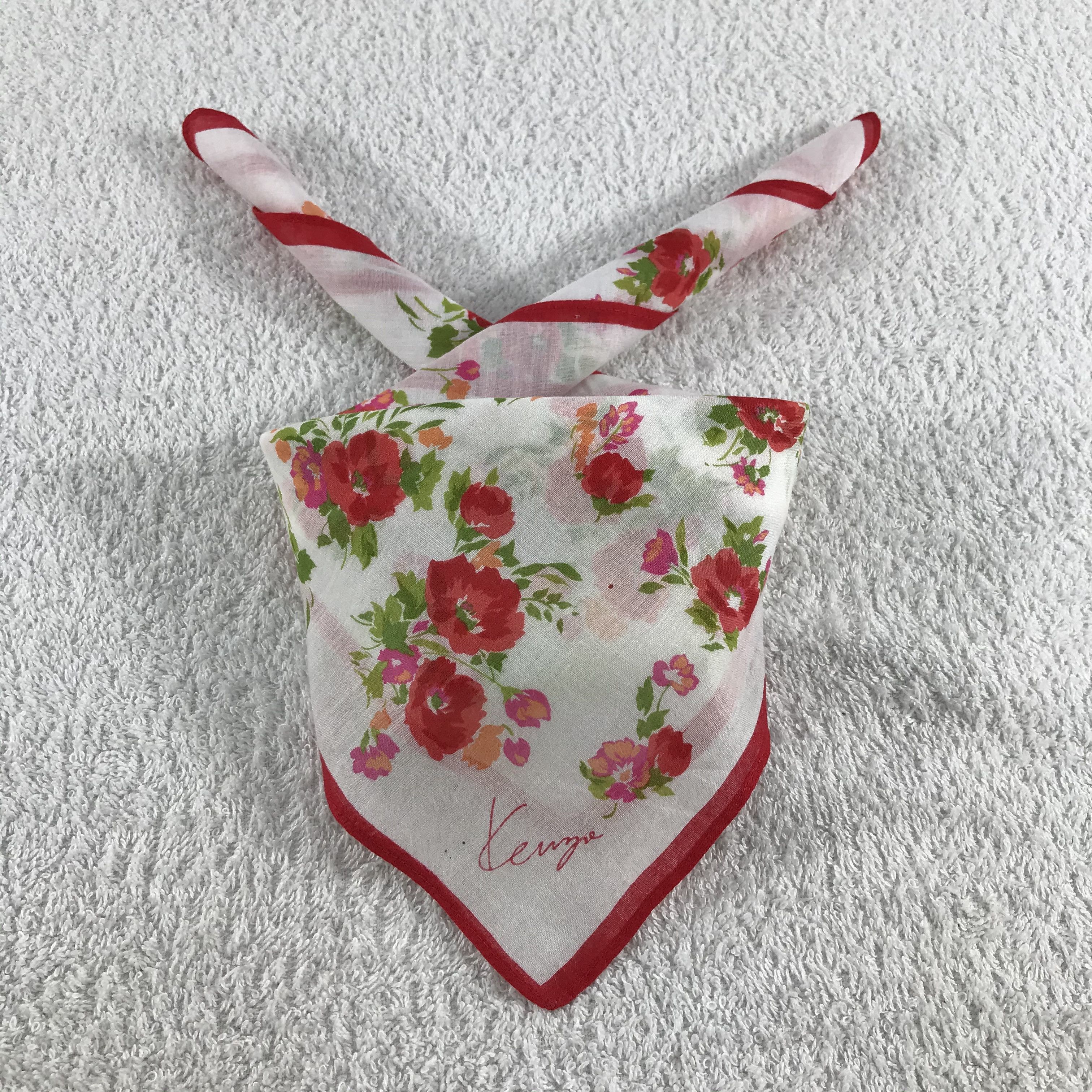 Kenzo × Vintage Kenzo Bandana / Handkerchief / Neckerchief - S235 Size ONE SIZE - 3 Thumbnail