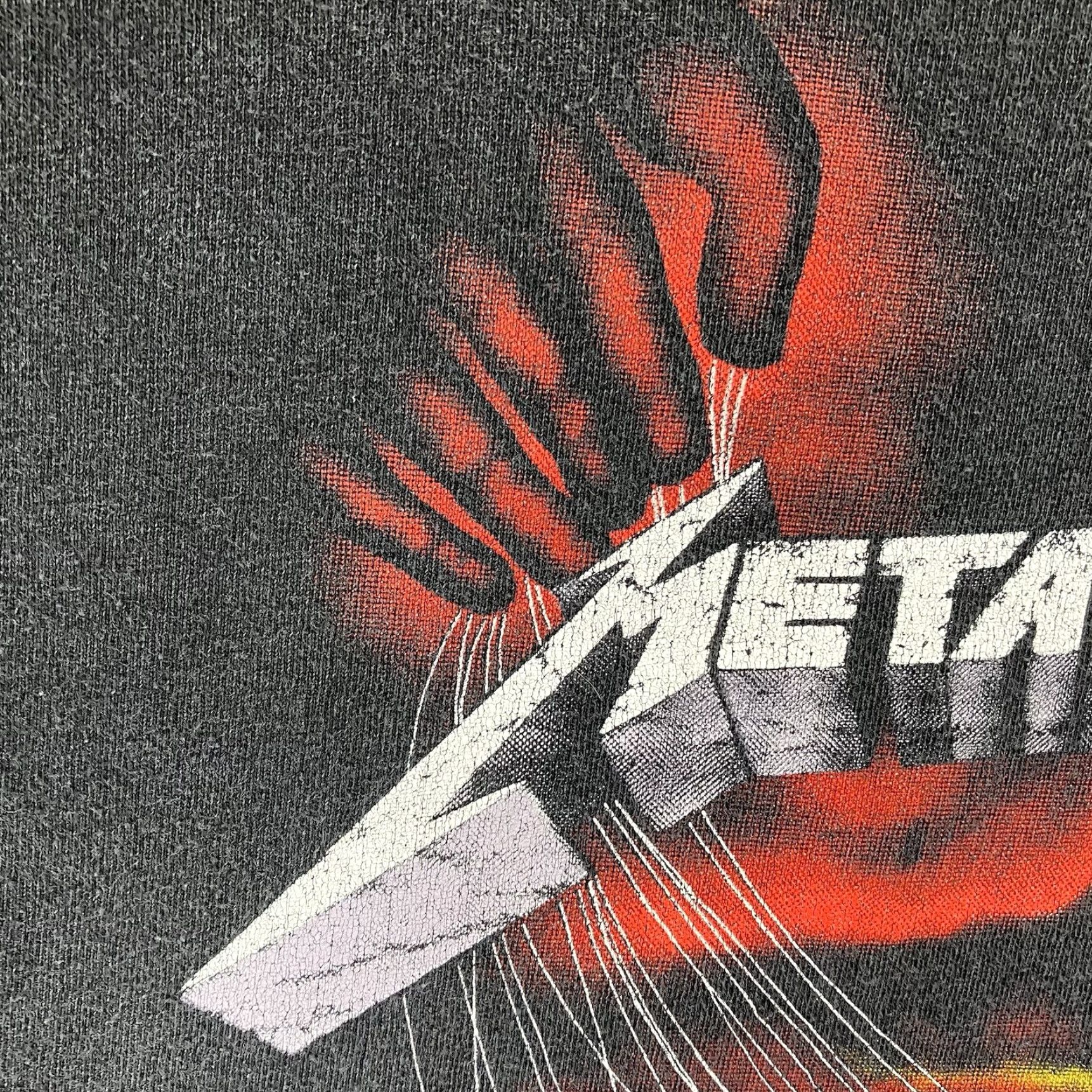 Vintage VINTAGE Metallica Master of Puppets Shirt 90s Men's 2XL Black V-Neck Graphic Print Tennessee River Tag Size US XXL / EU 58 / 5 - 5 Thumbnail