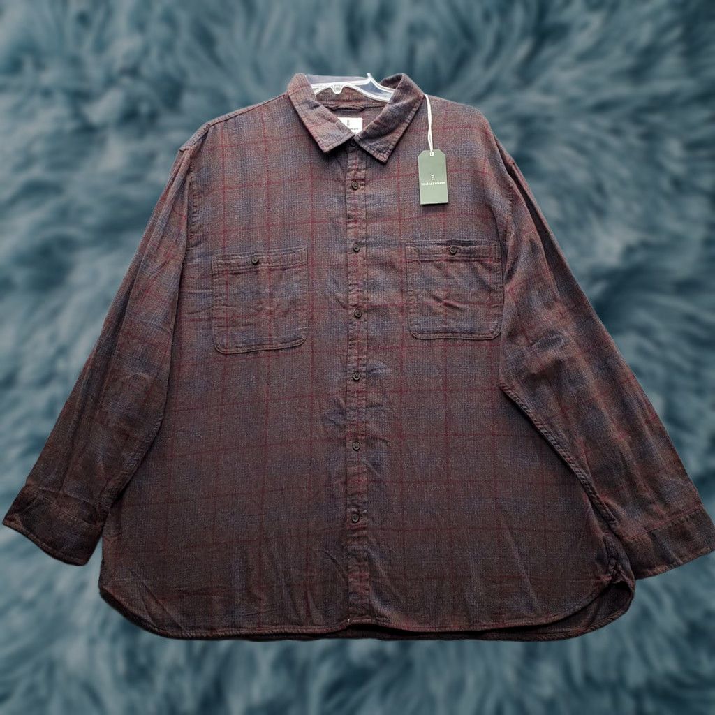 Vintage Mutual Weave Shirt Mens 3XL Multi Plaid Flannel Long Sleeve Button-Up Relaxed Fit Shirt Size US XXL / EU 58 / 5 - 1 Thumbnail