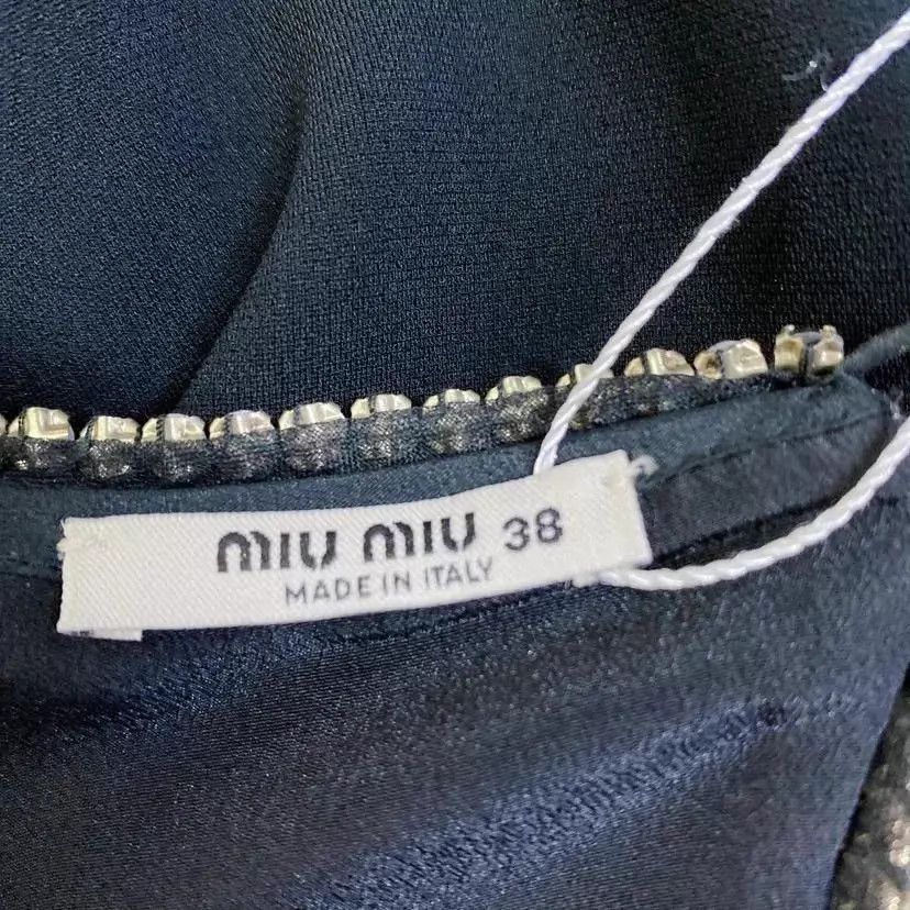 Miu Miu MIU MIU Black Crystal Dress 38 Size XS / US 0-2 / IT 36-38 - 6 Thumbnail