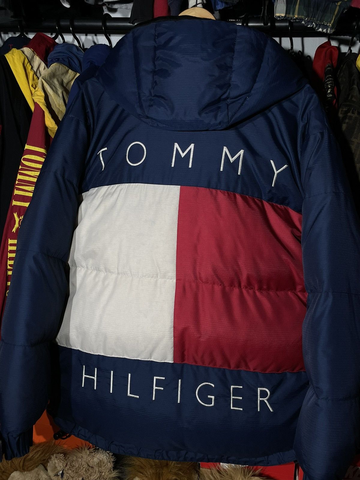 Tommy Hilfiger × Vintage Puffer Tommy Hilfiger Big Logo Flag Vintage 90’s Collection Size US L / EU 52-54 / 3 - 5 Thumbnail