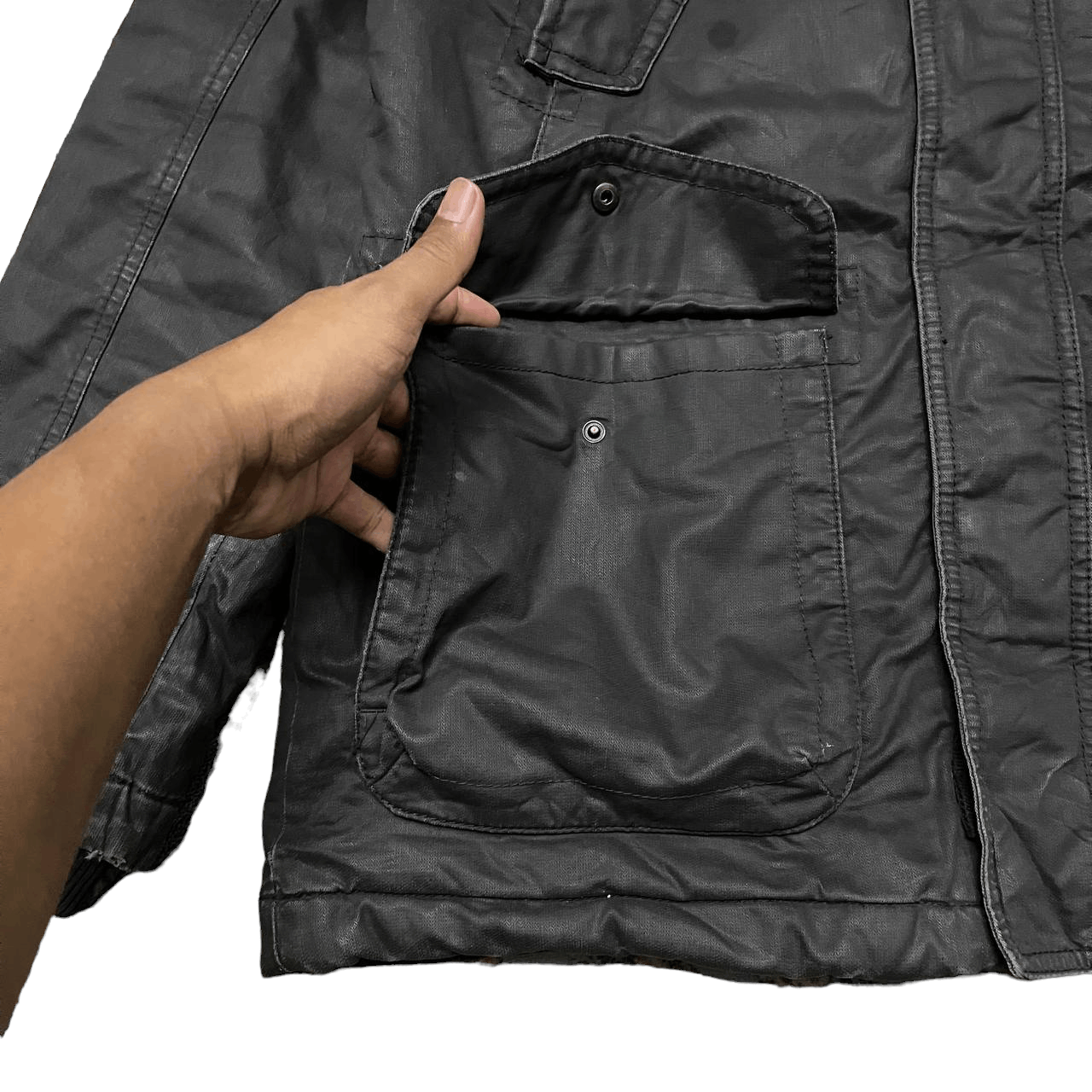 s.Oliver Vintage S. Oliver Waxed Jacket Size US L / EU 52-54 / 3 - 7 Thumbnail