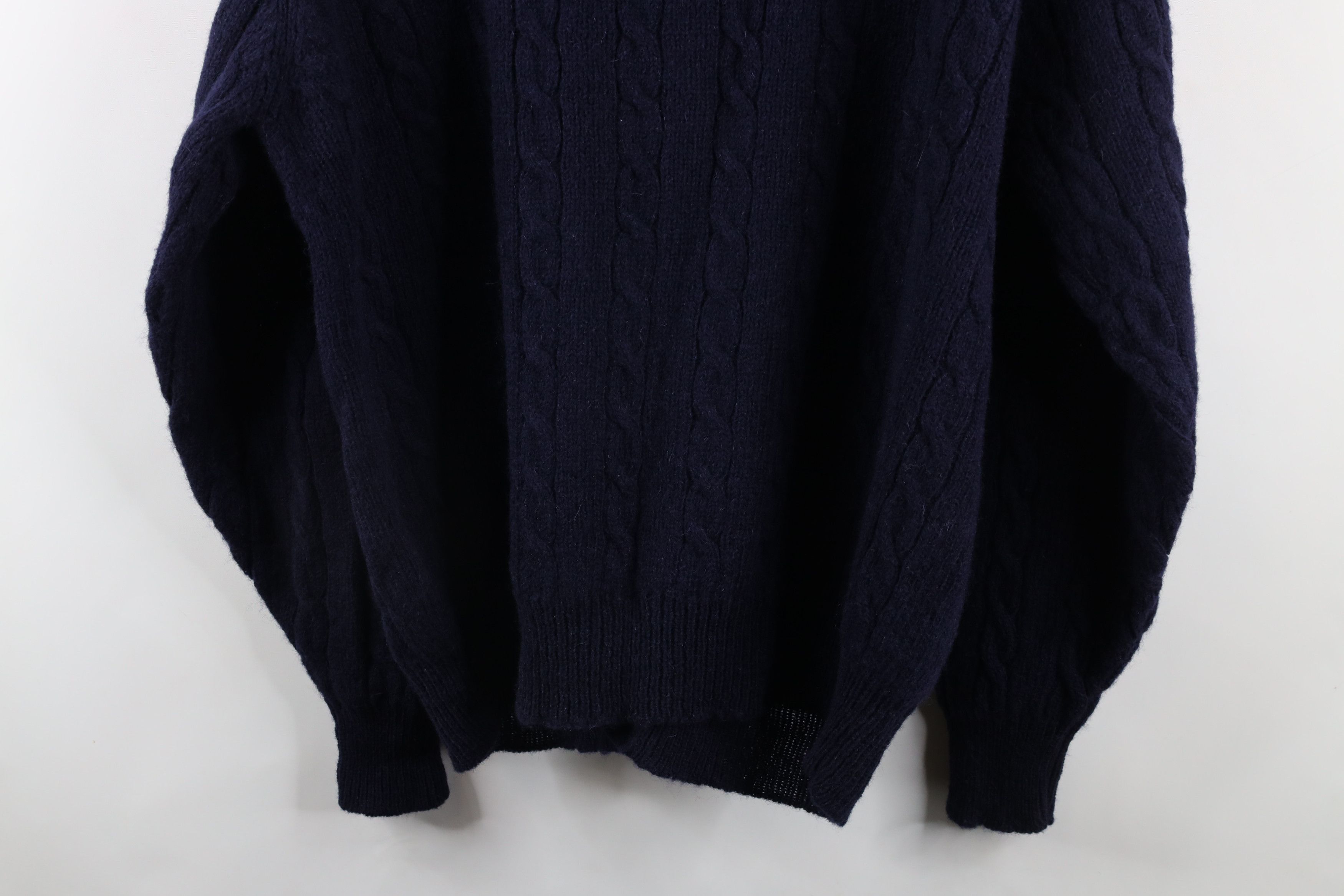 Vintage Vintage 90s Streetwear Chunky Cable Knit Cardigan Sweater Size US XL / EU 56 / 4 - 10 Thumbnail